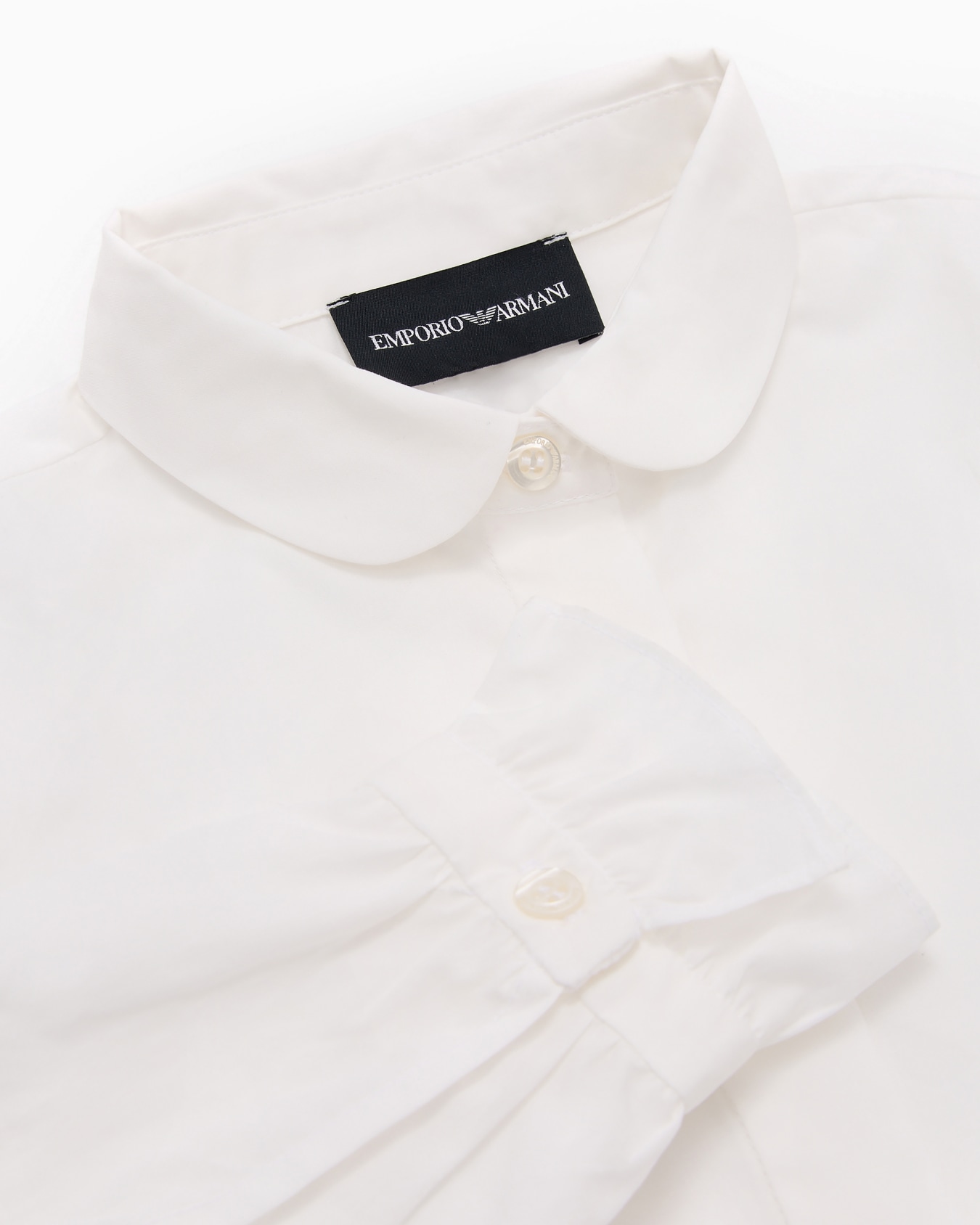 Poplin shirt with Peter Pan collar Slide 1