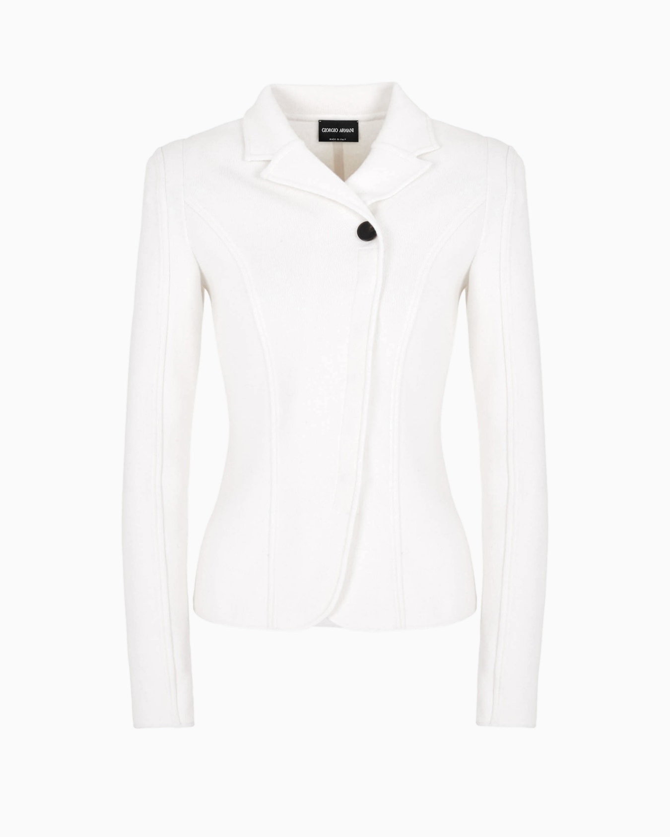 Single-breasted jacket in cashmere Slide 0