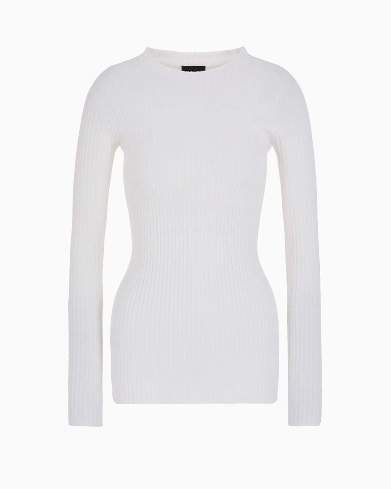 Maglia girocollo in cashmere Slide 0