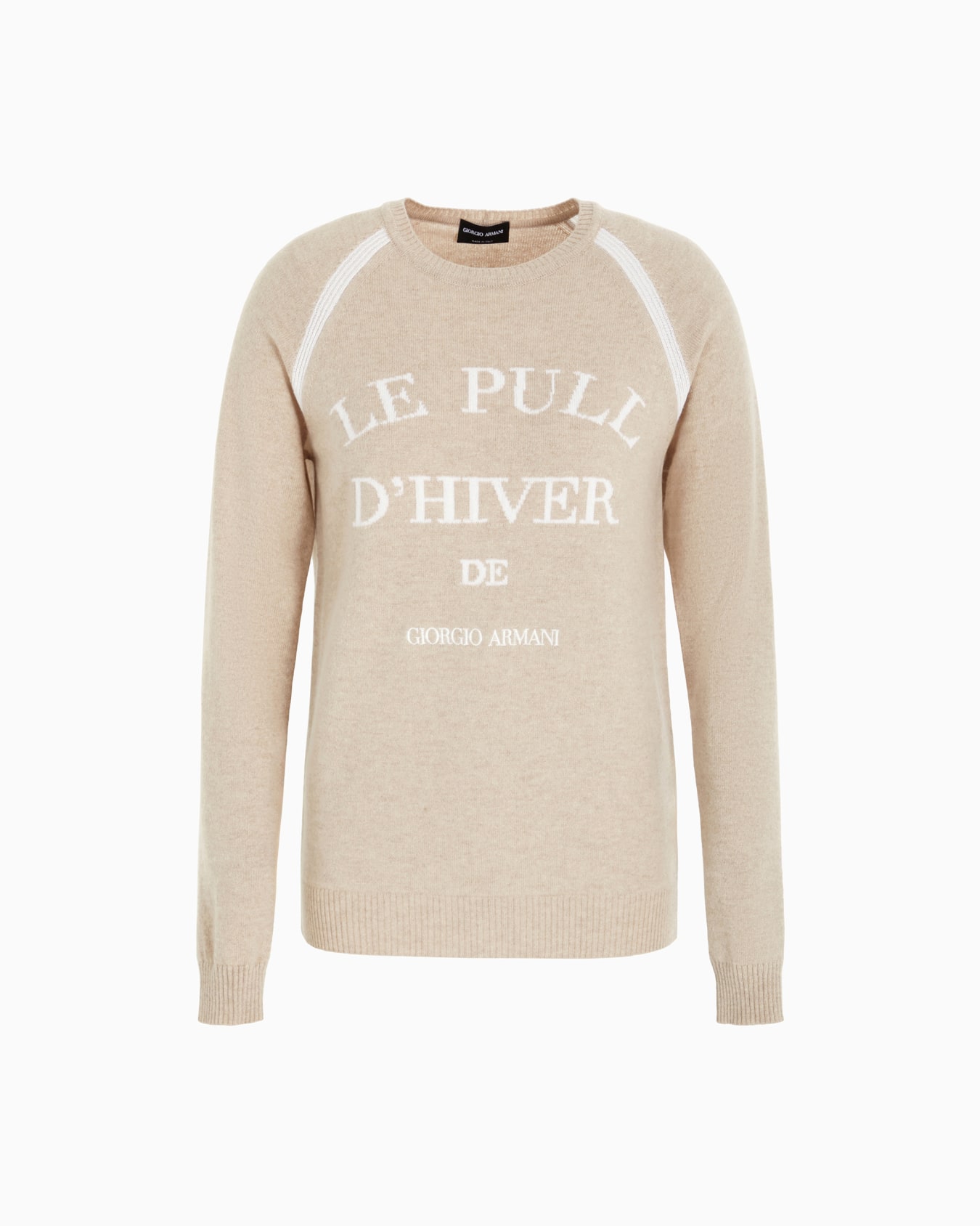 Giorgio Armani Neve Maglia girocollo in cashmere Slide 0