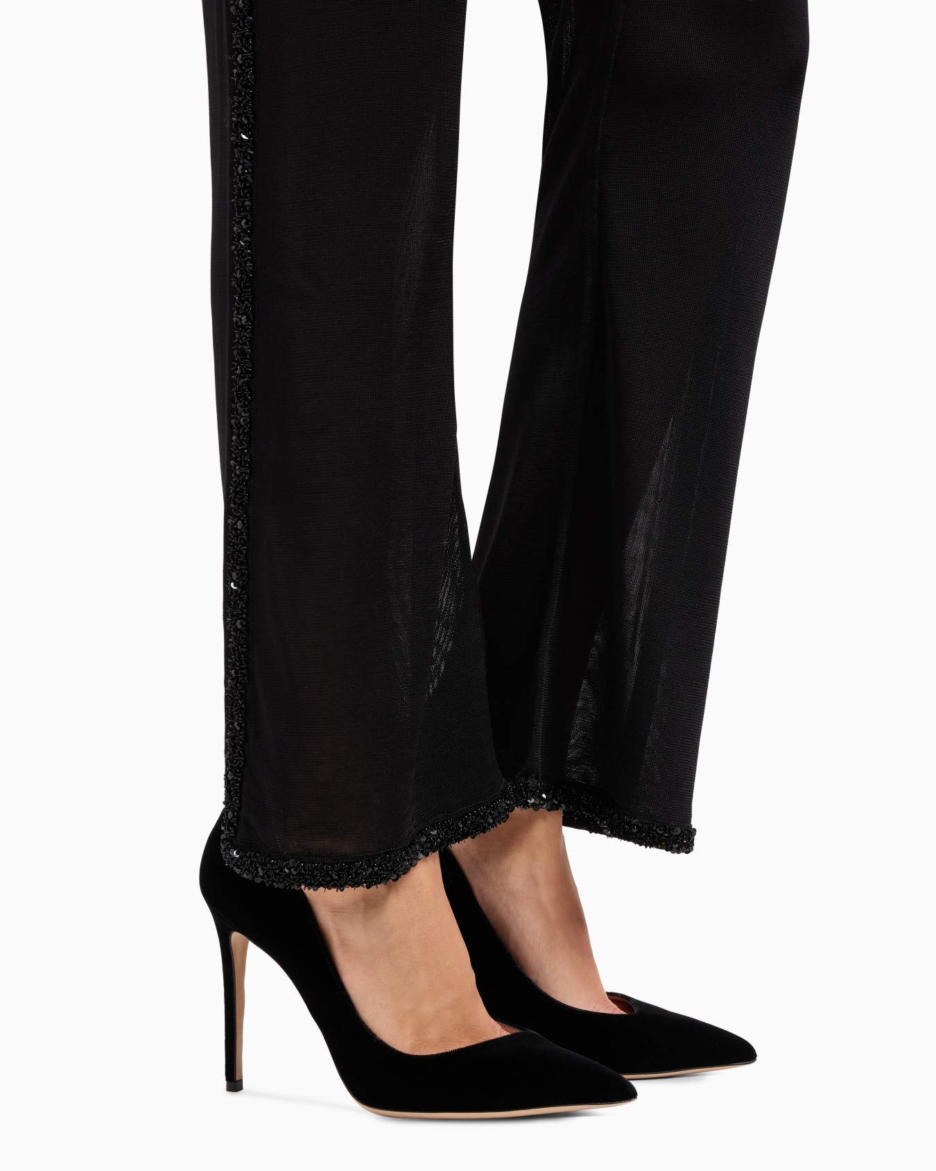 Pantaloni in viscosa con ricami Slide 6