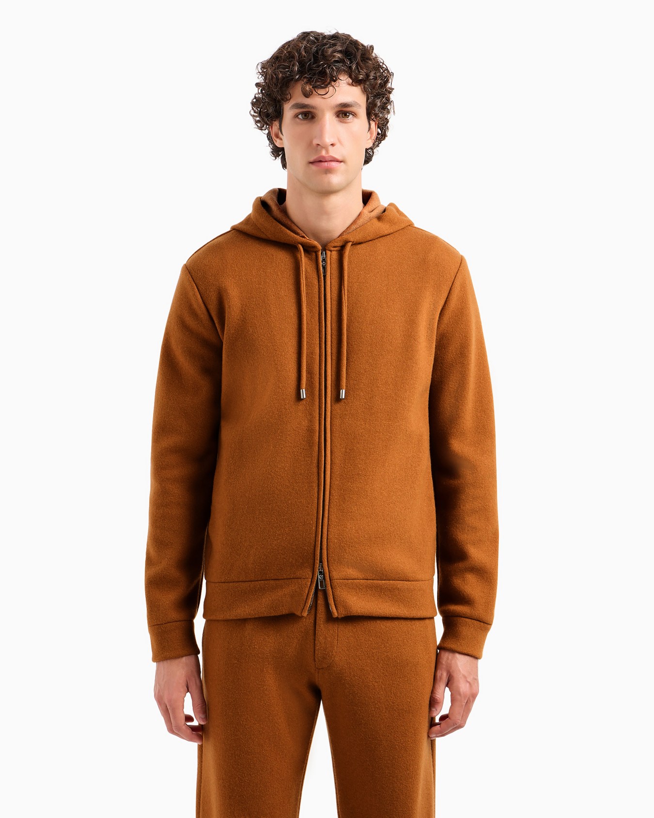 Sweat-shirt à capuche Giorgio Armani Vicuña en cachemire et vigogne Diapositive 3