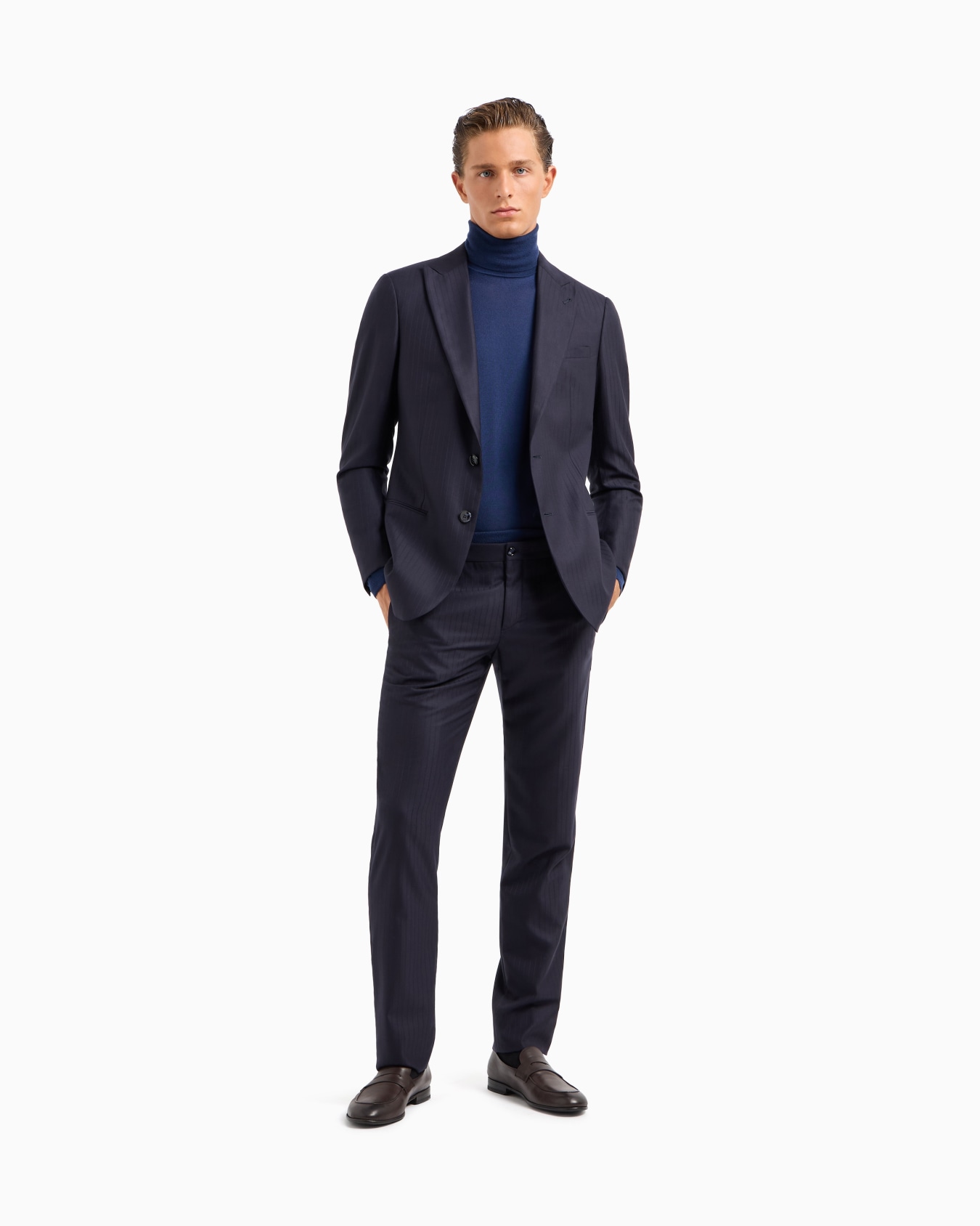 モックネックセーター カシミア スライドする 1