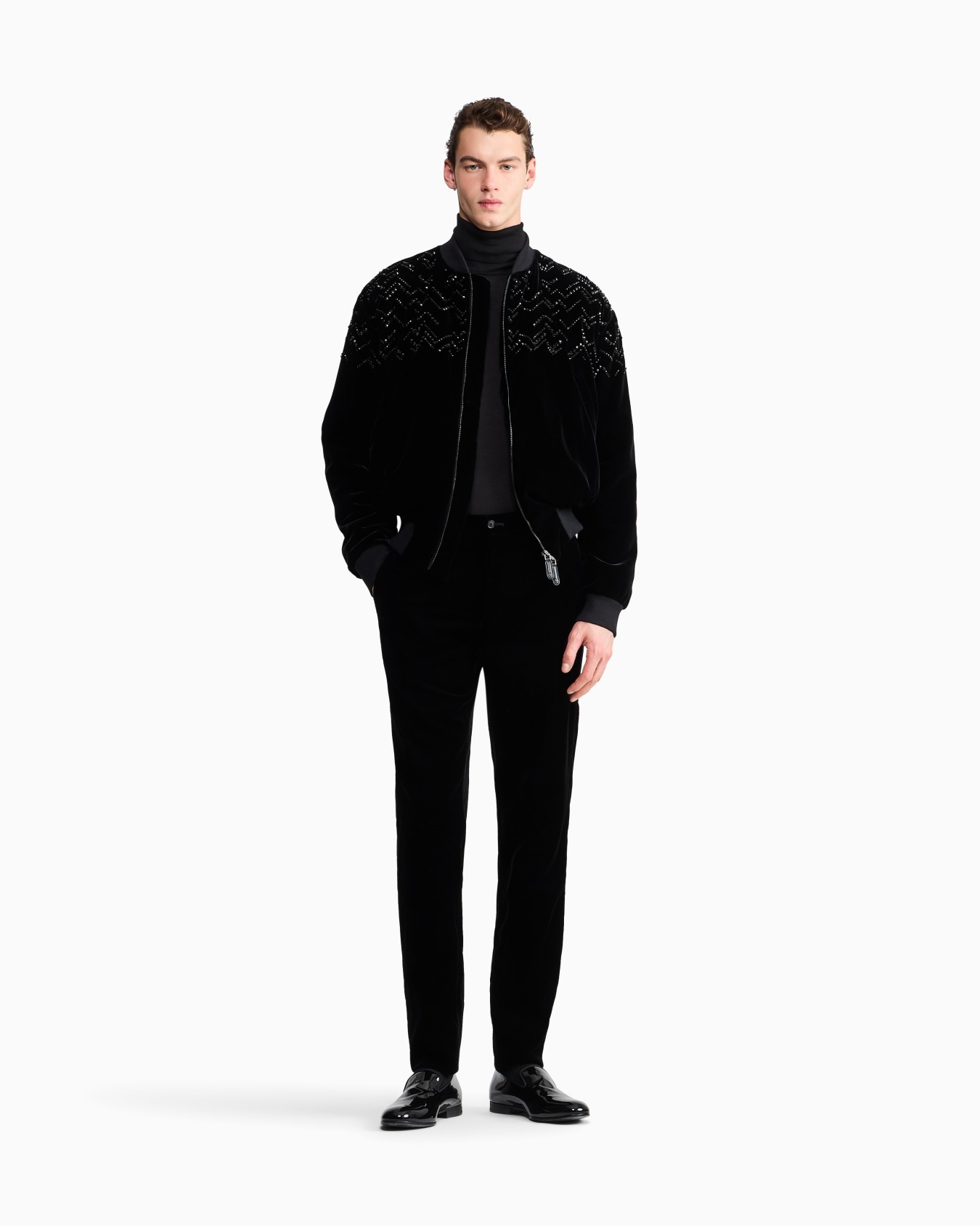 Cashmere mock-neck jumper Slide 1