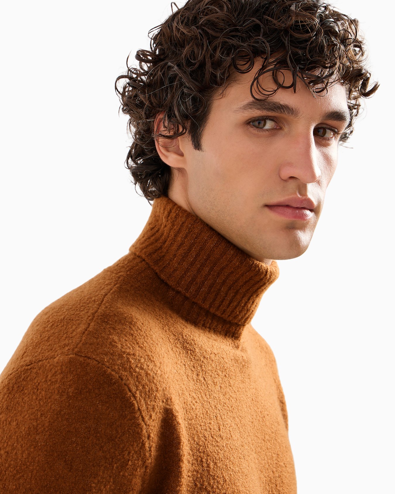 Giorgio Armani Vicuña Maglia a collo alto in vicuña e seta Slide 4