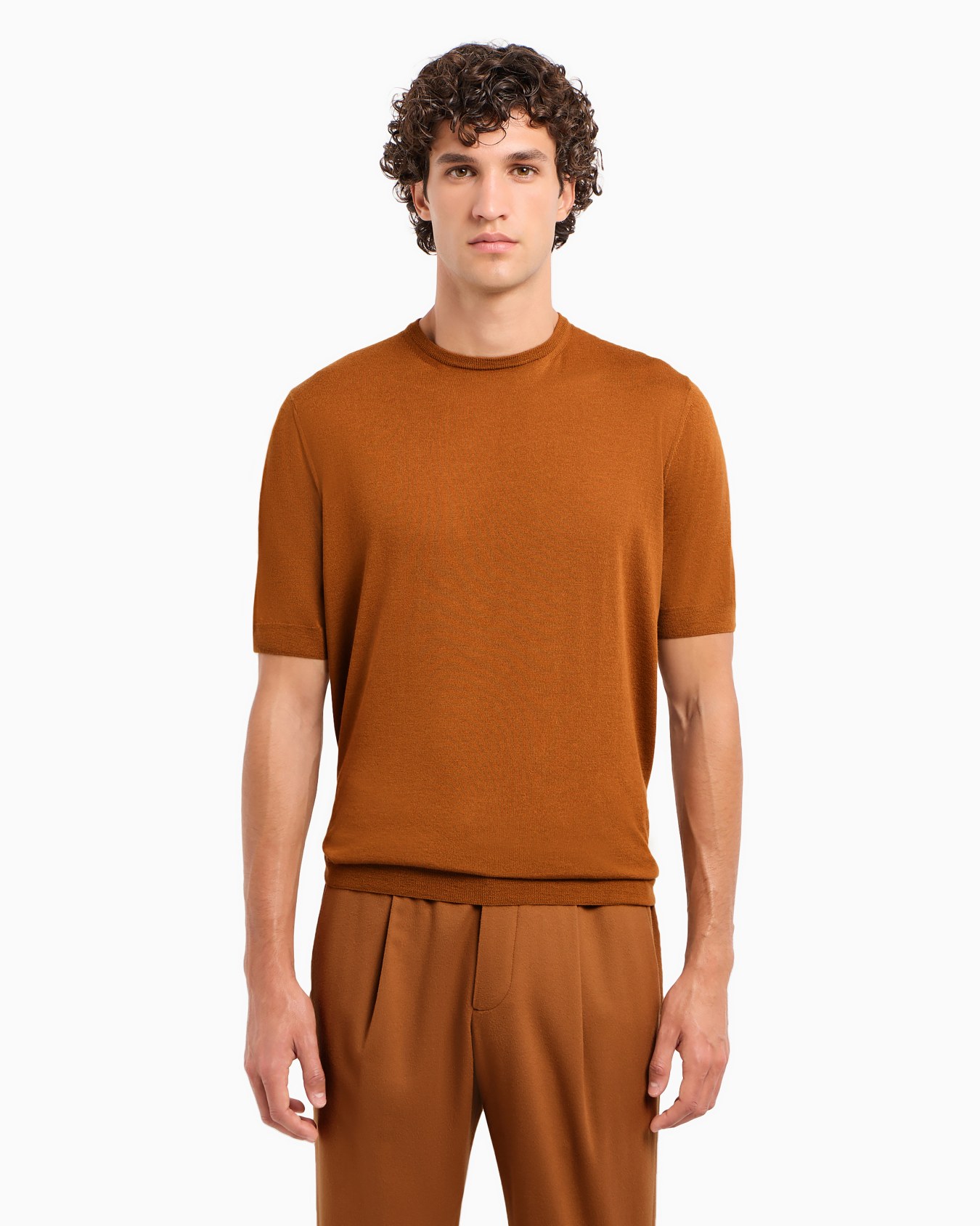 Giorgio Armani Vicuña Maglia girocollo in vicuña Slide 3