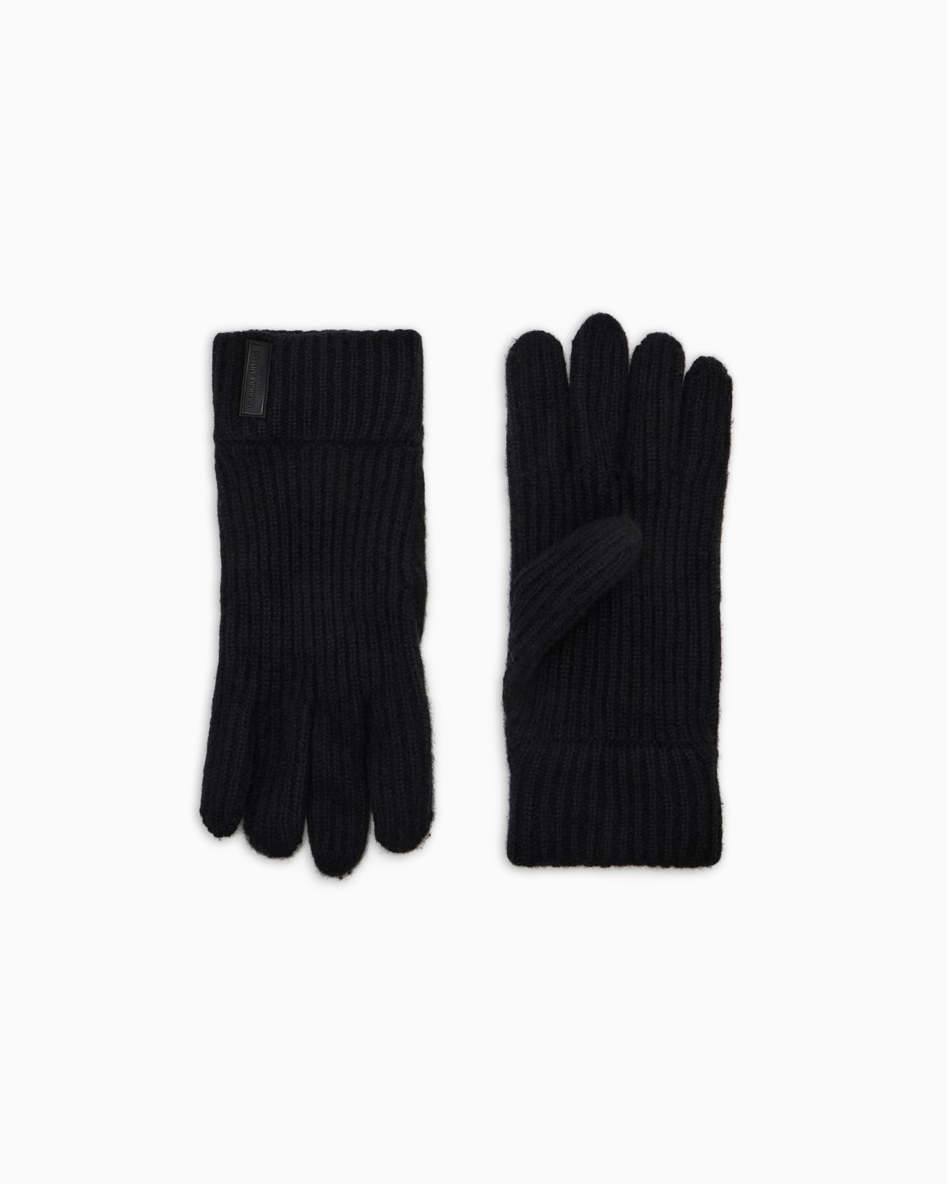 Gloves in pure cashmere knit Slide 0