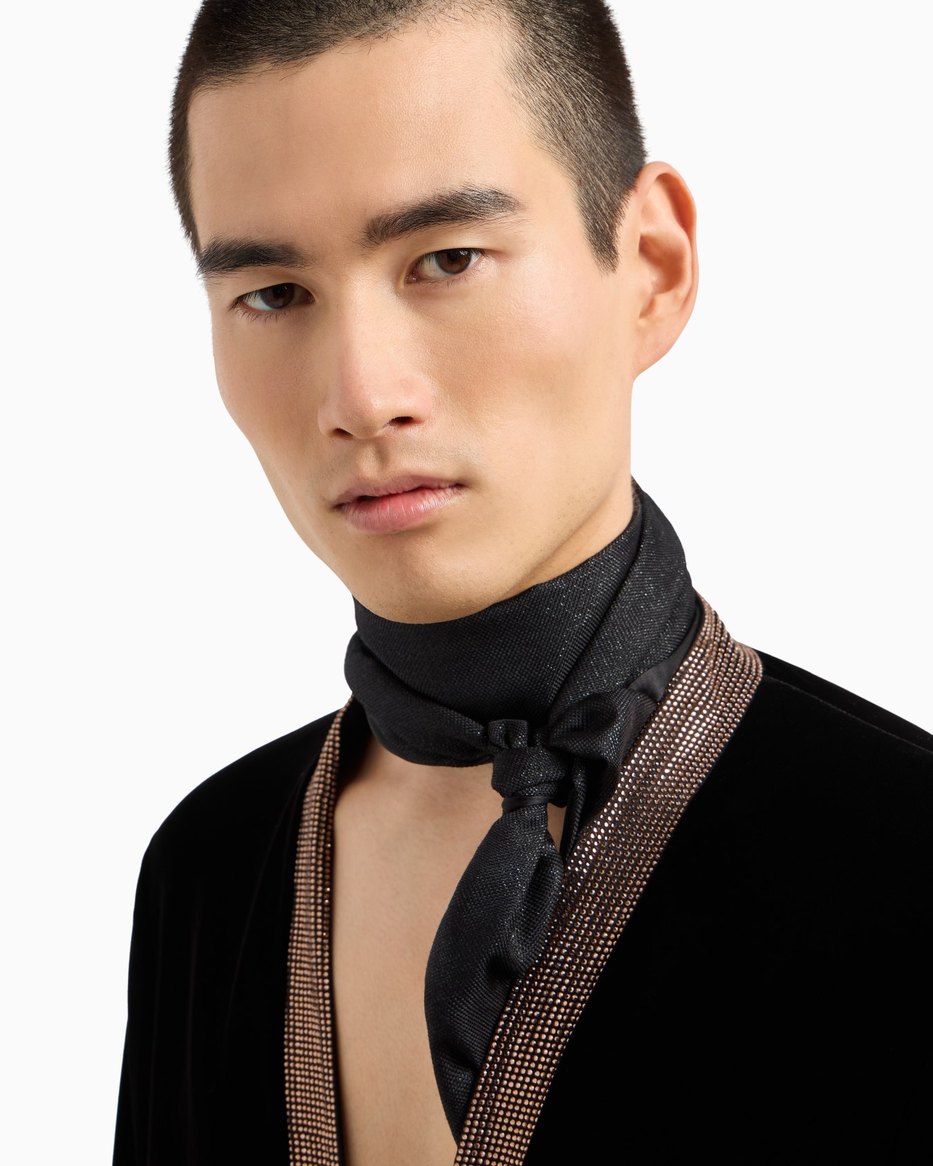 Écharpe en soie et lurex Giorgio's Diapositive 2