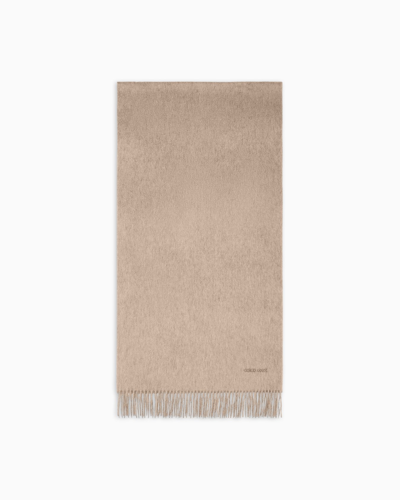 Cashmere stole with fringing Slide 0