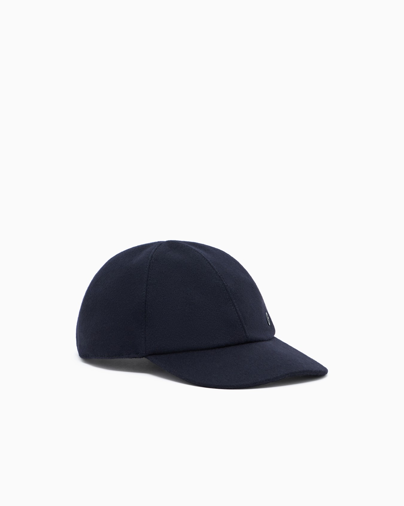 Virgin wool and cashmere baseball cap Slide 0
