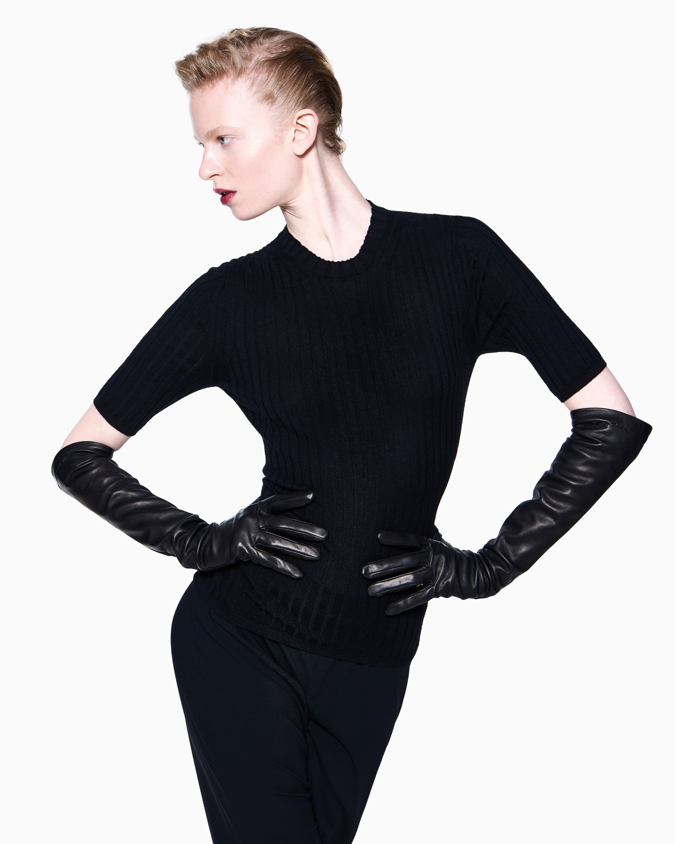 Guantes largos de napa Diapositiva 2