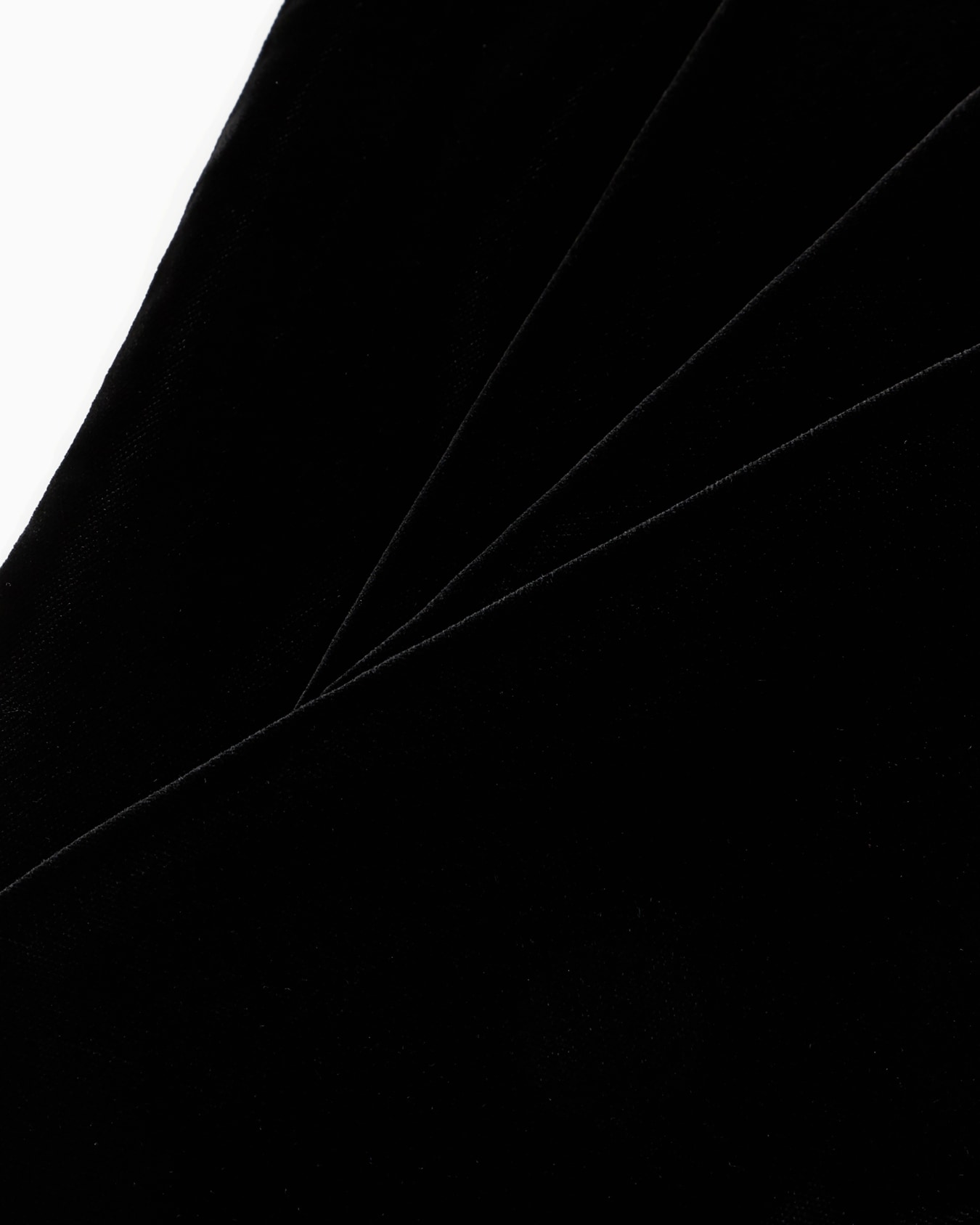 Sciarpa in raso di seta e velluto Slide 1