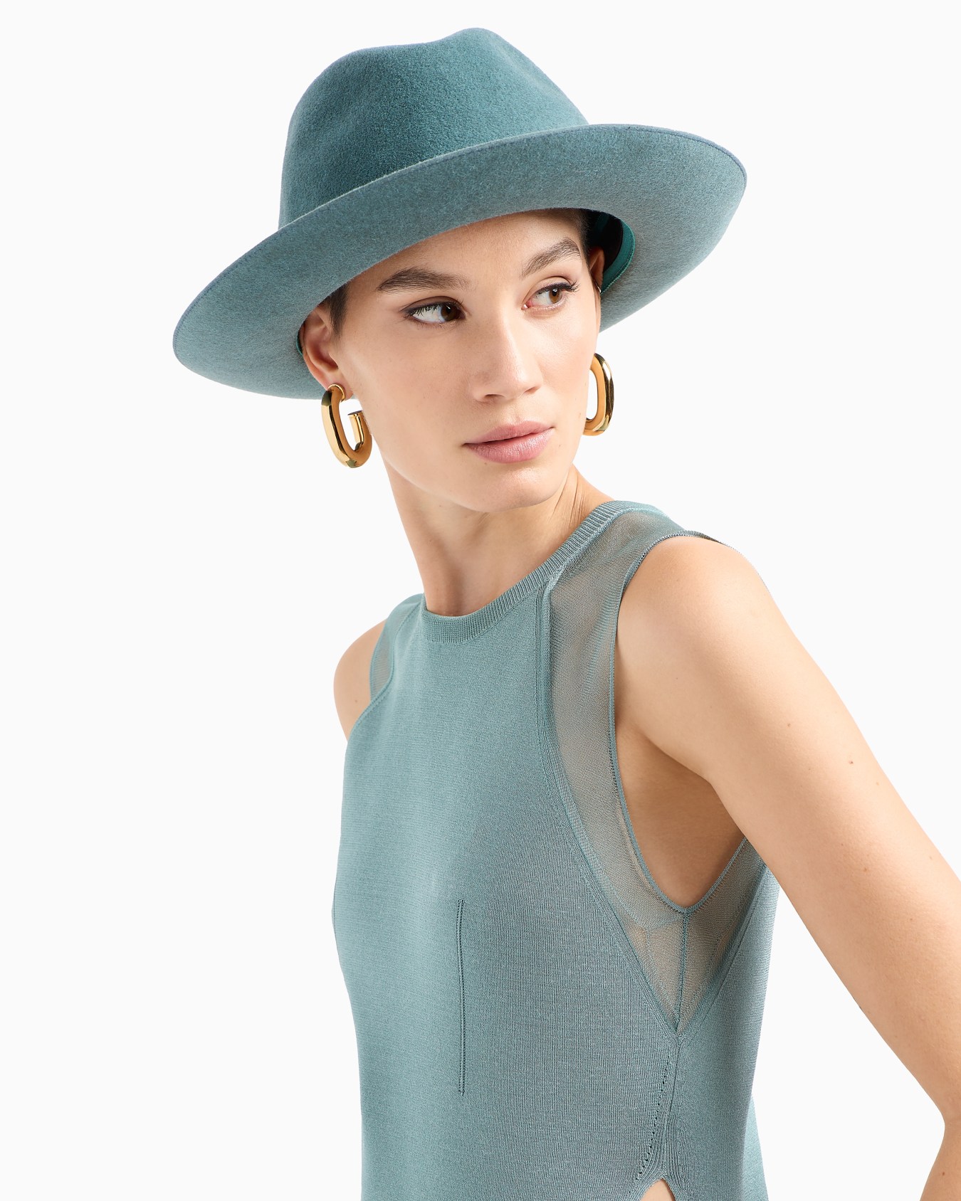 Chapeau en lapin avec détail velours Diapositive 3