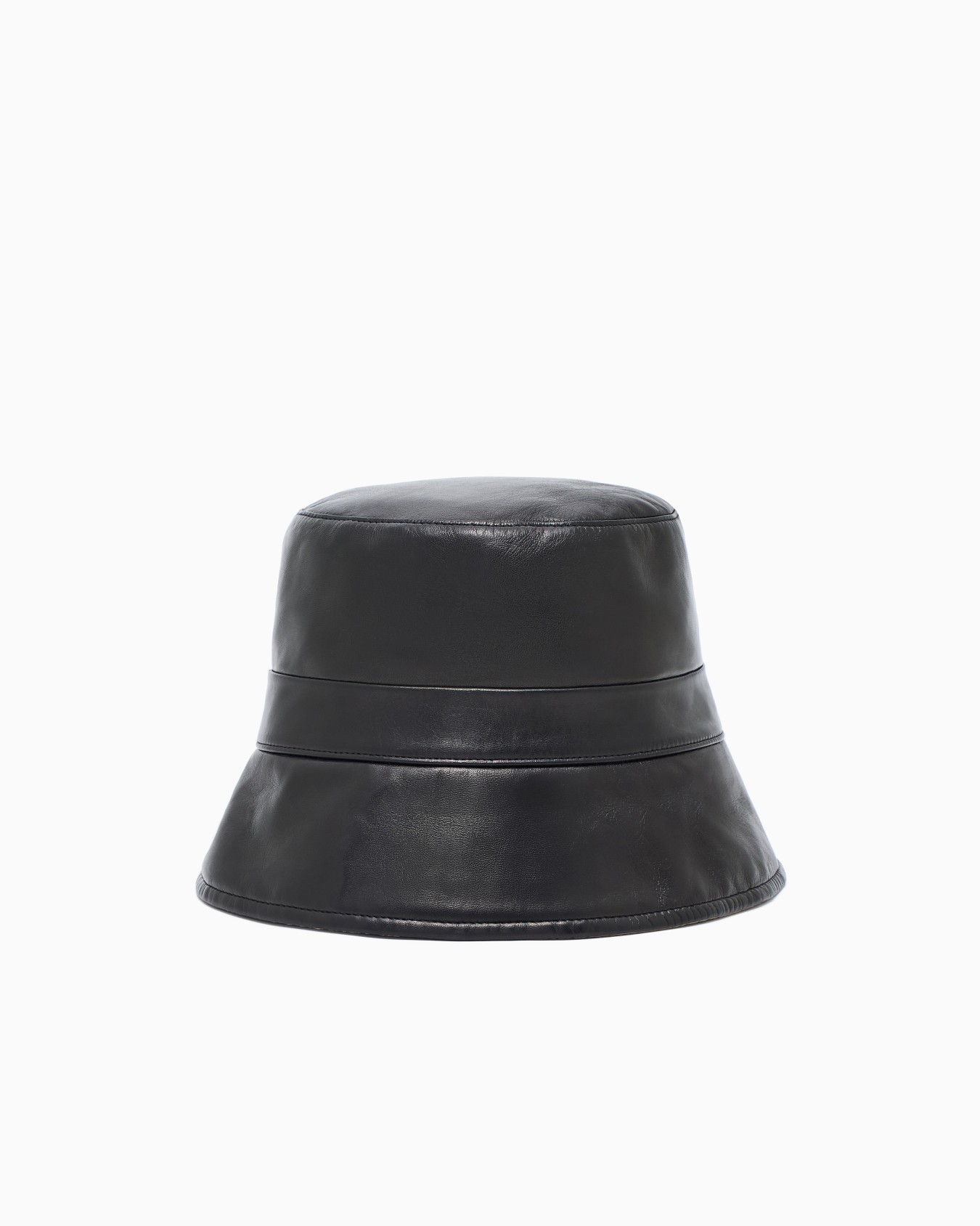 Sombrero cloche reversible de napa Diapositiva 1