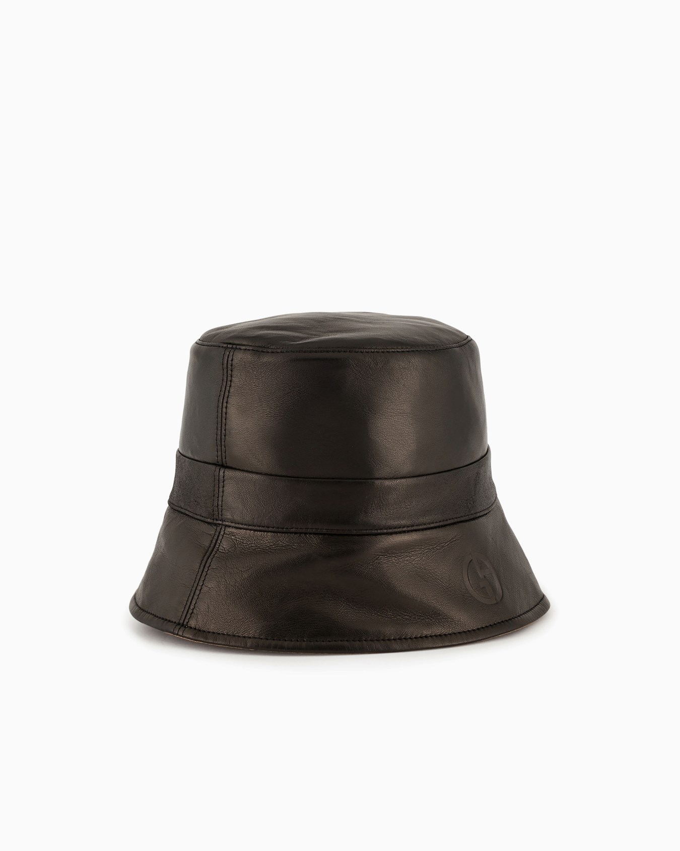 Reversible nappa-leather cloche hat Slide 0