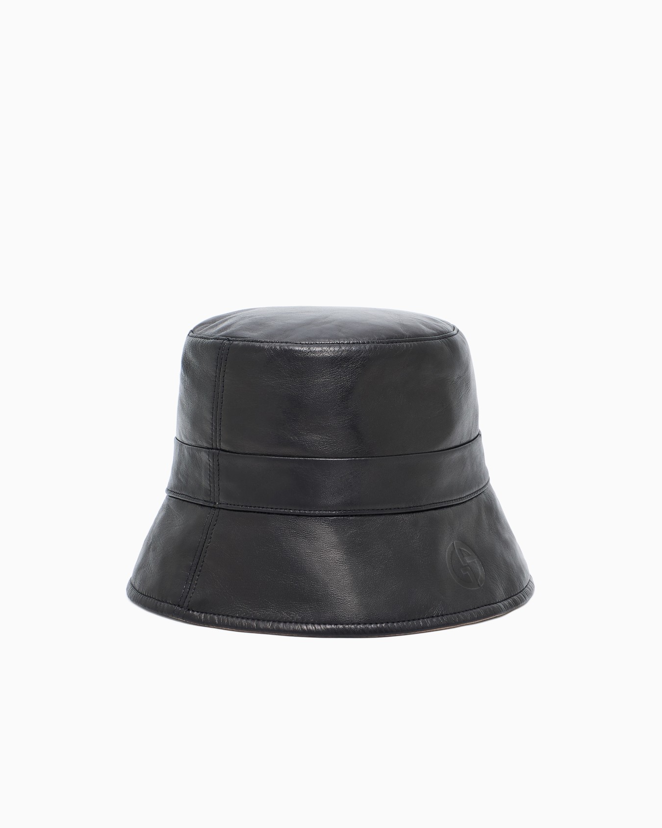Sombrero cloche reversible de napa Diapositiva 0