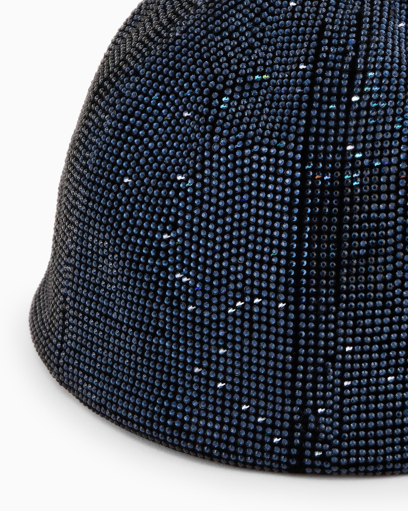Bonnet en viscose et cupro avec strass Diapositive 2