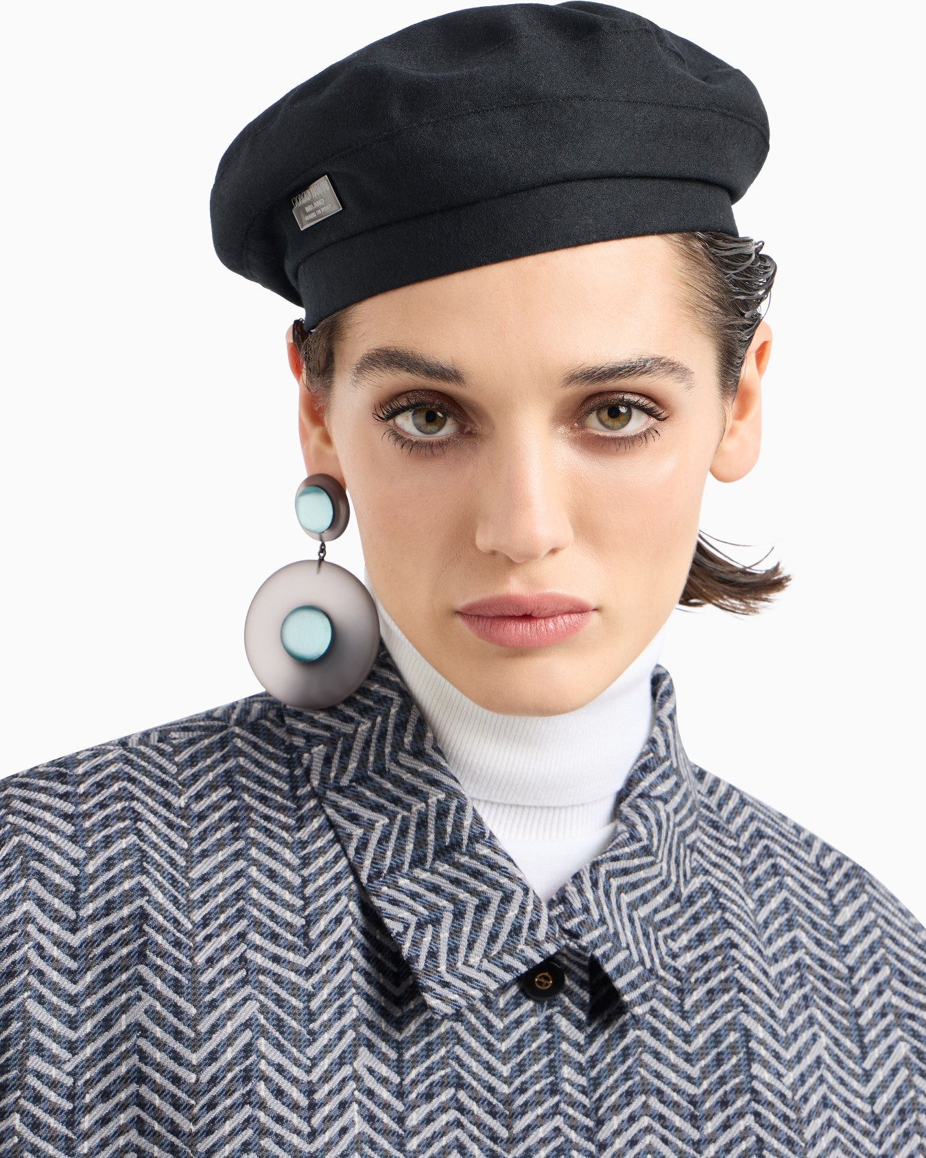 Mohair and silk beret Slide 2