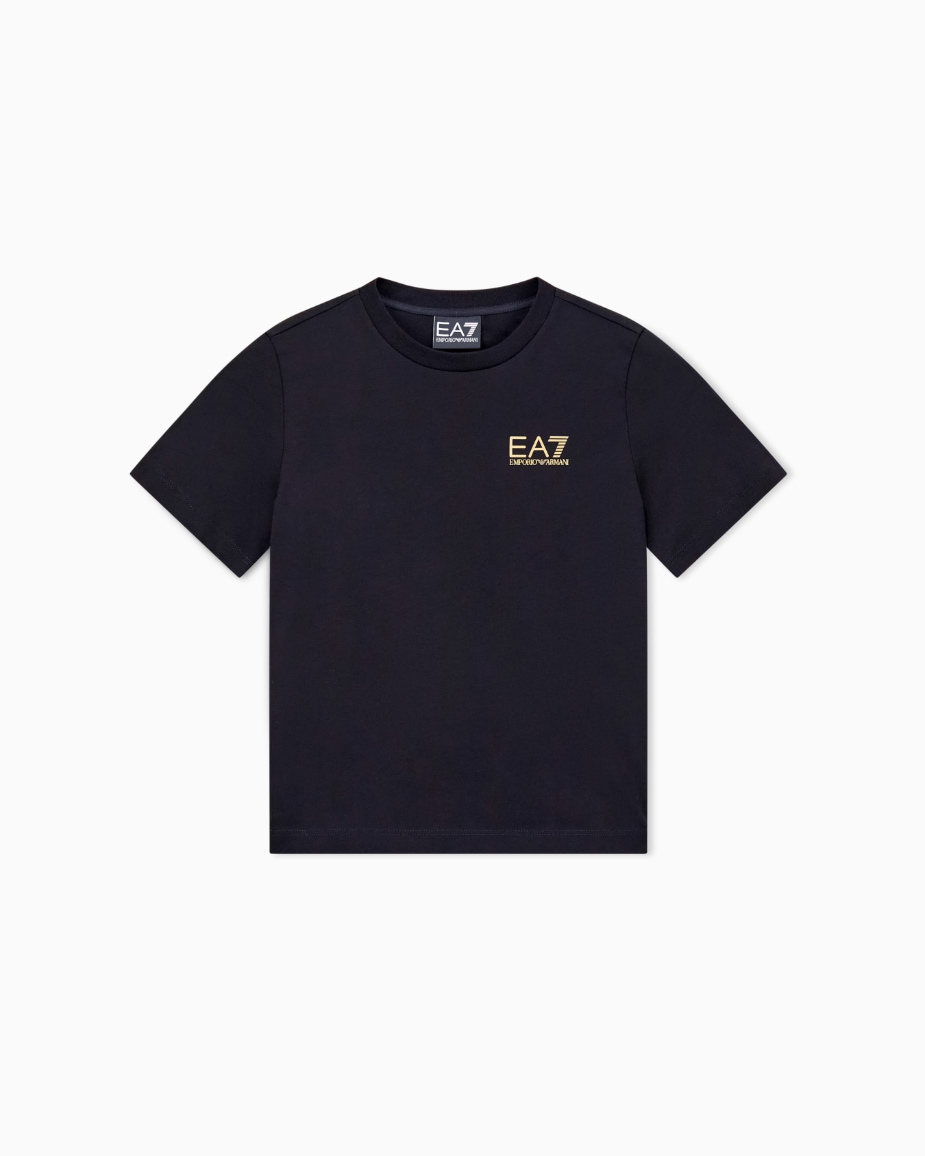 Camiseta de cuello redondo Core Identity Boy de algodón Diapositiva 0