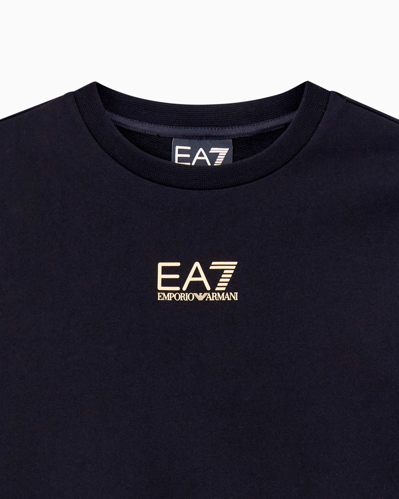 Sudadera de cuello redondo de algodón Core Identity Boy Diapositiva 1