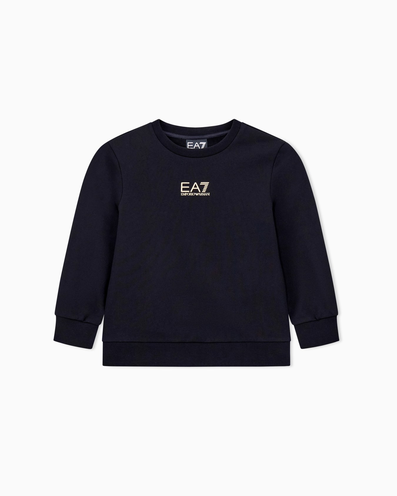 Sudadera de cuello redondo de algodón Core Identity Boy Diapositiva 0