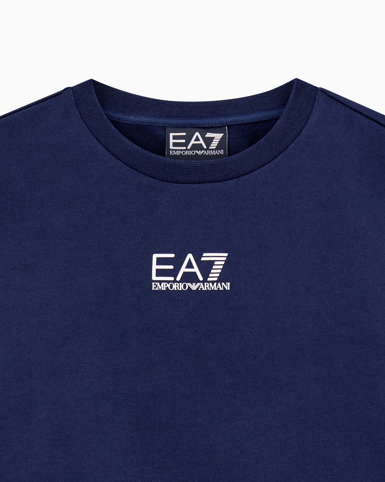 Sudadera de cuello redondo de algodón Core Identity Boy Diapositiva 1