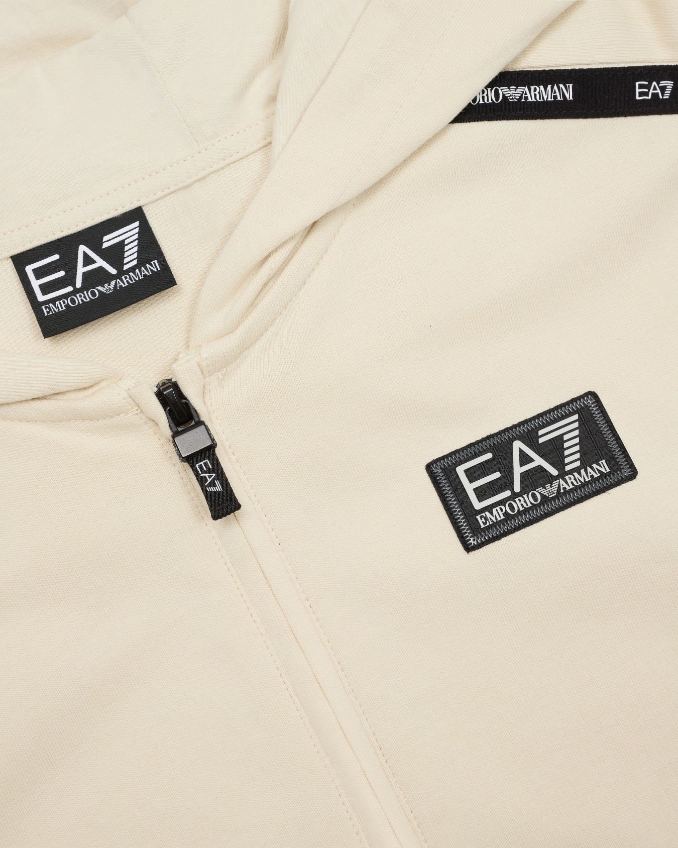 Logo Series Boy hooded cotton sweatshirt Slide 1