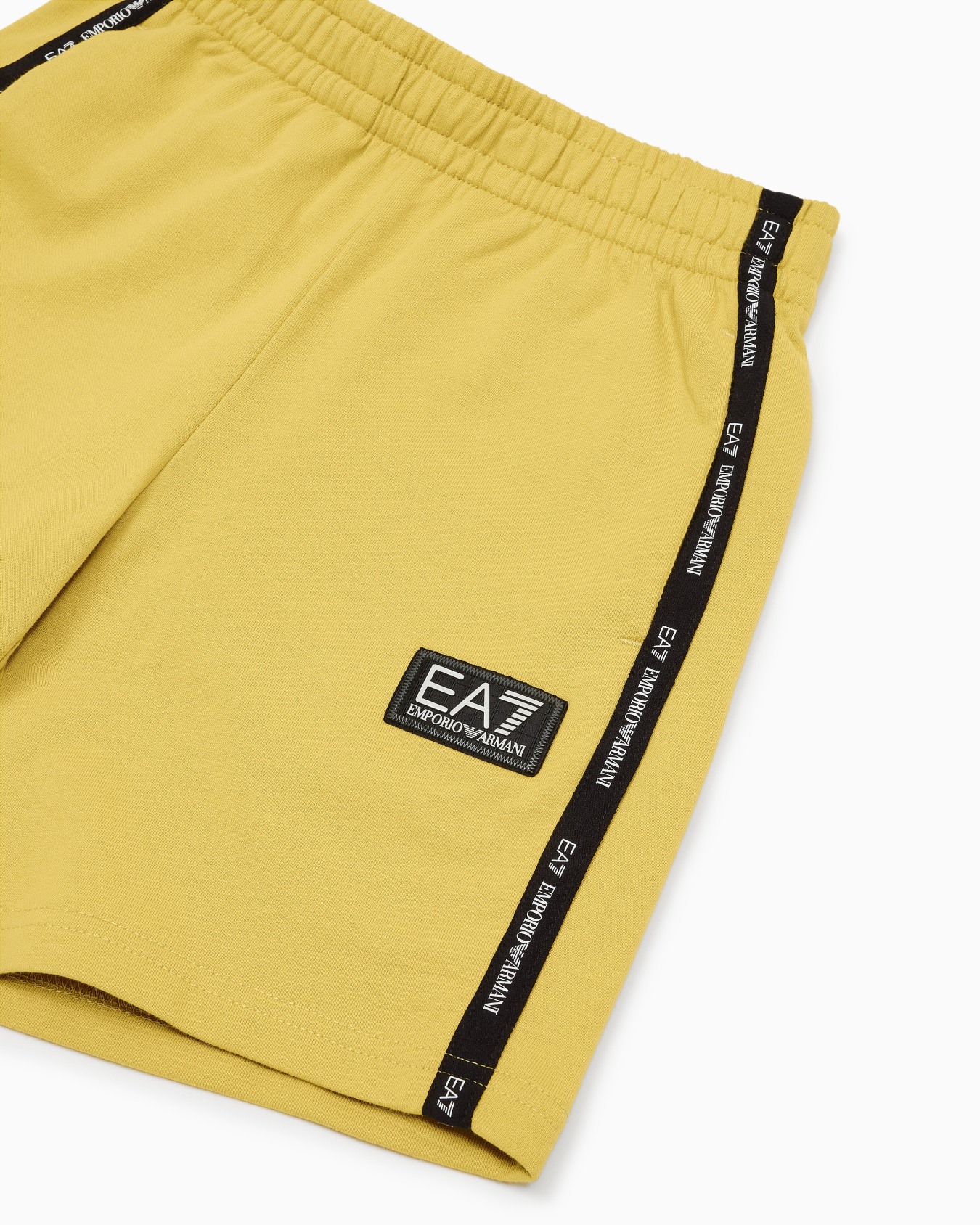 Logo Series Boy cotton Bermuda shorts Slide 1