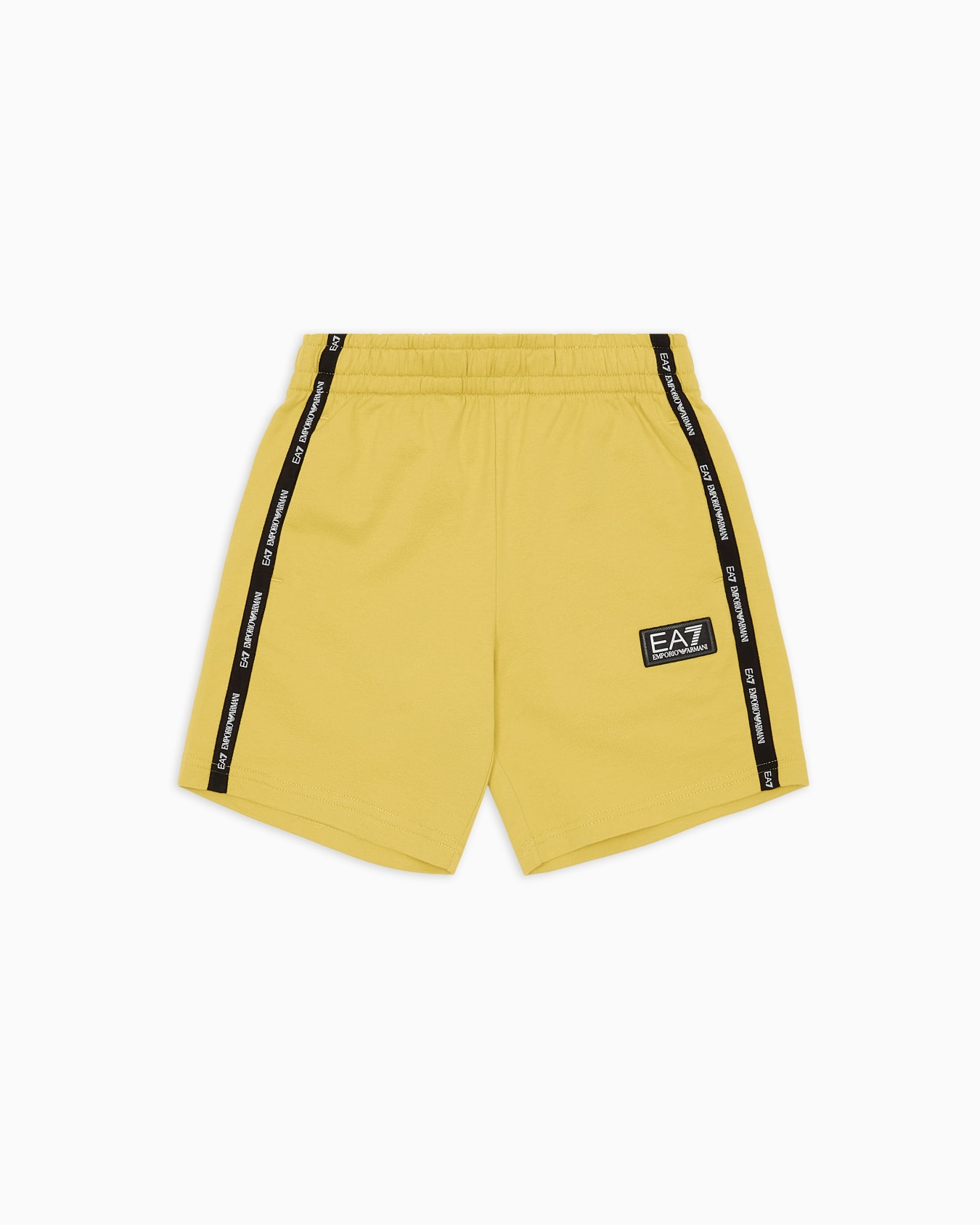 Logo Series Boy cotton Bermuda shorts Slide 0