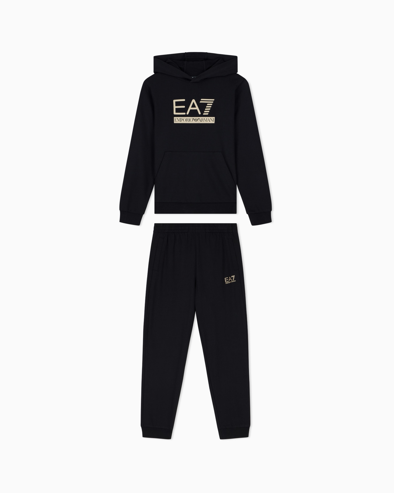 Tracksuit Visibility Boy regular fit hooded in cotton jersey Slide 0