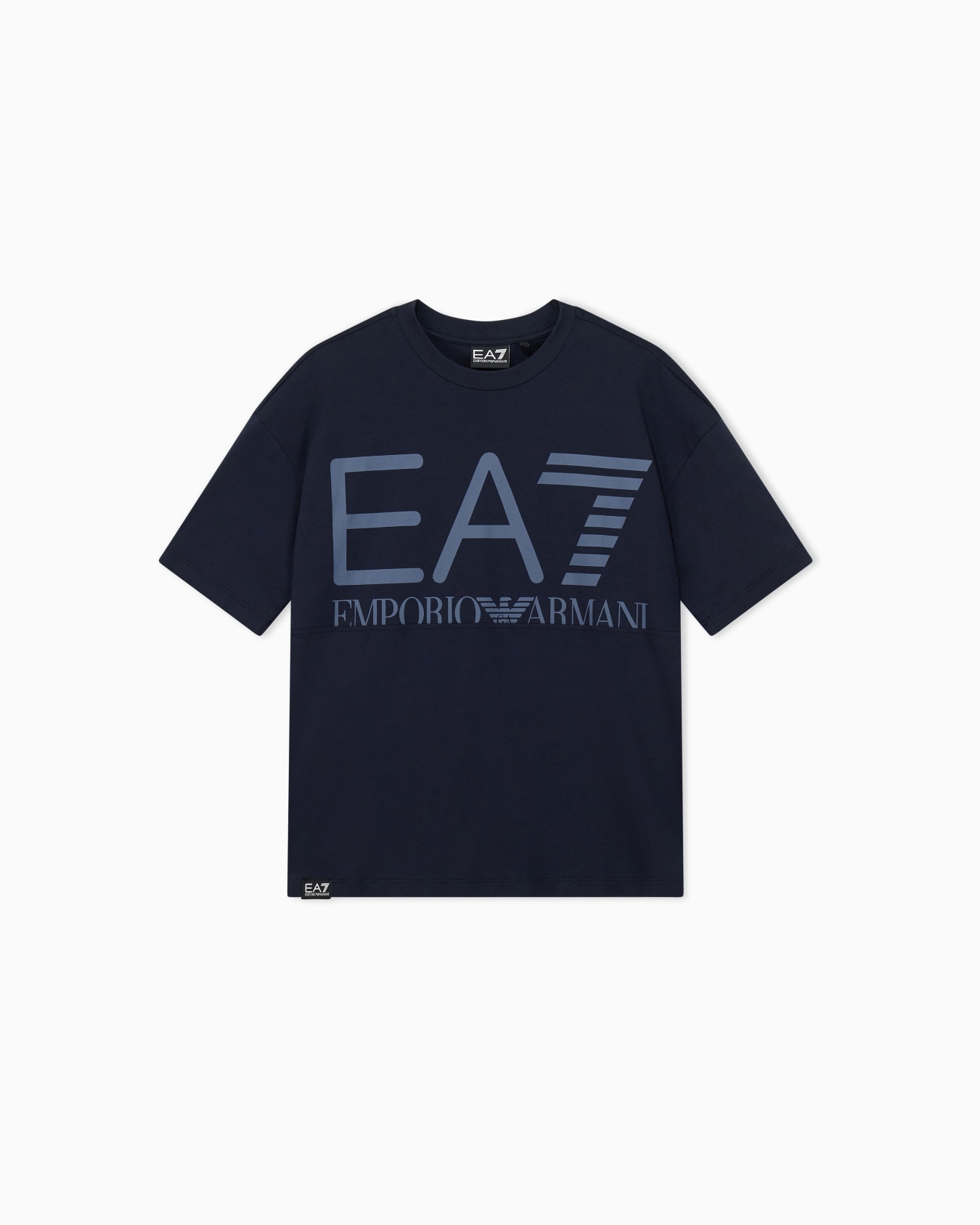 T-shirt Logo Series Boy ample en jersey de coton avec logo Diapositive 0