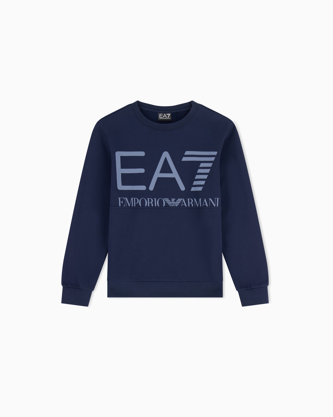 Oversized crew neck sweatshirt Logo Series Boy in cotton Slide 0