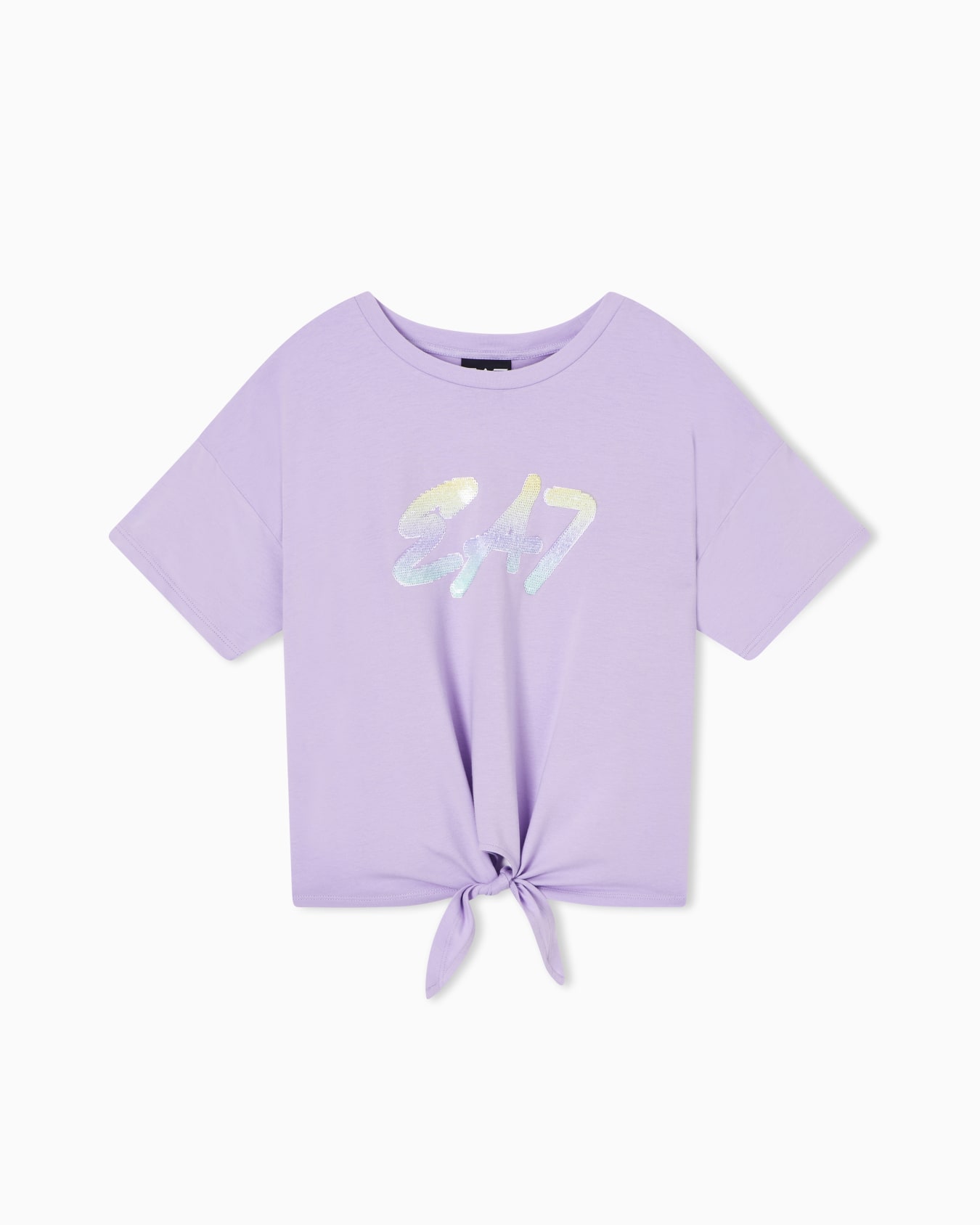 Logo Series Girl stretch-cotton crew-neck T-shirt Slide 0