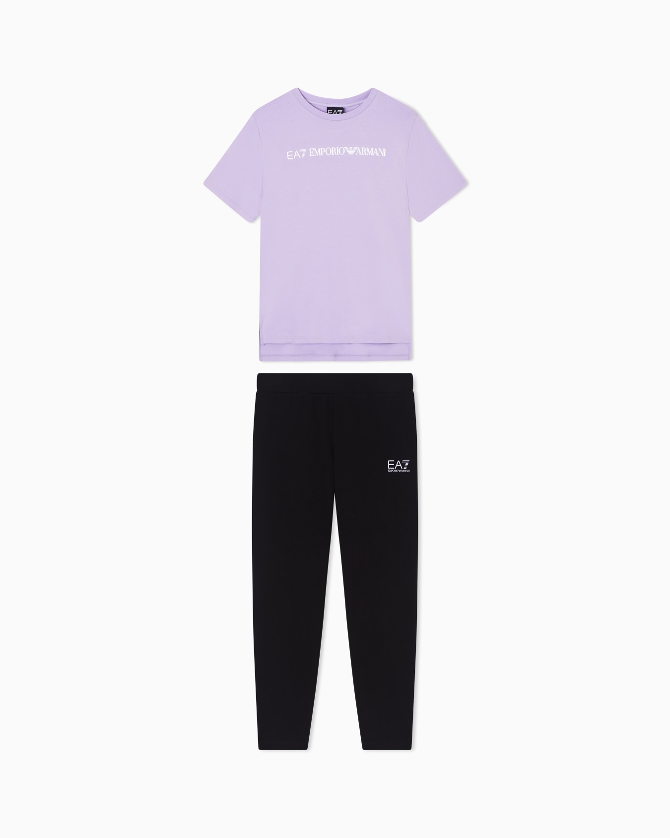 Logo Series ガールズ Tシャツ＆レギンスセット コットン スライドする 0