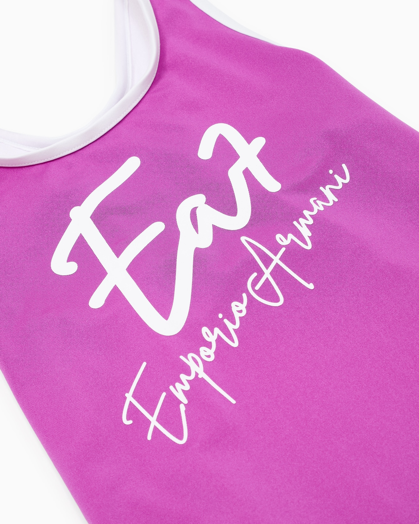Girl one-piece swimsuit with oversized logo Slide 1