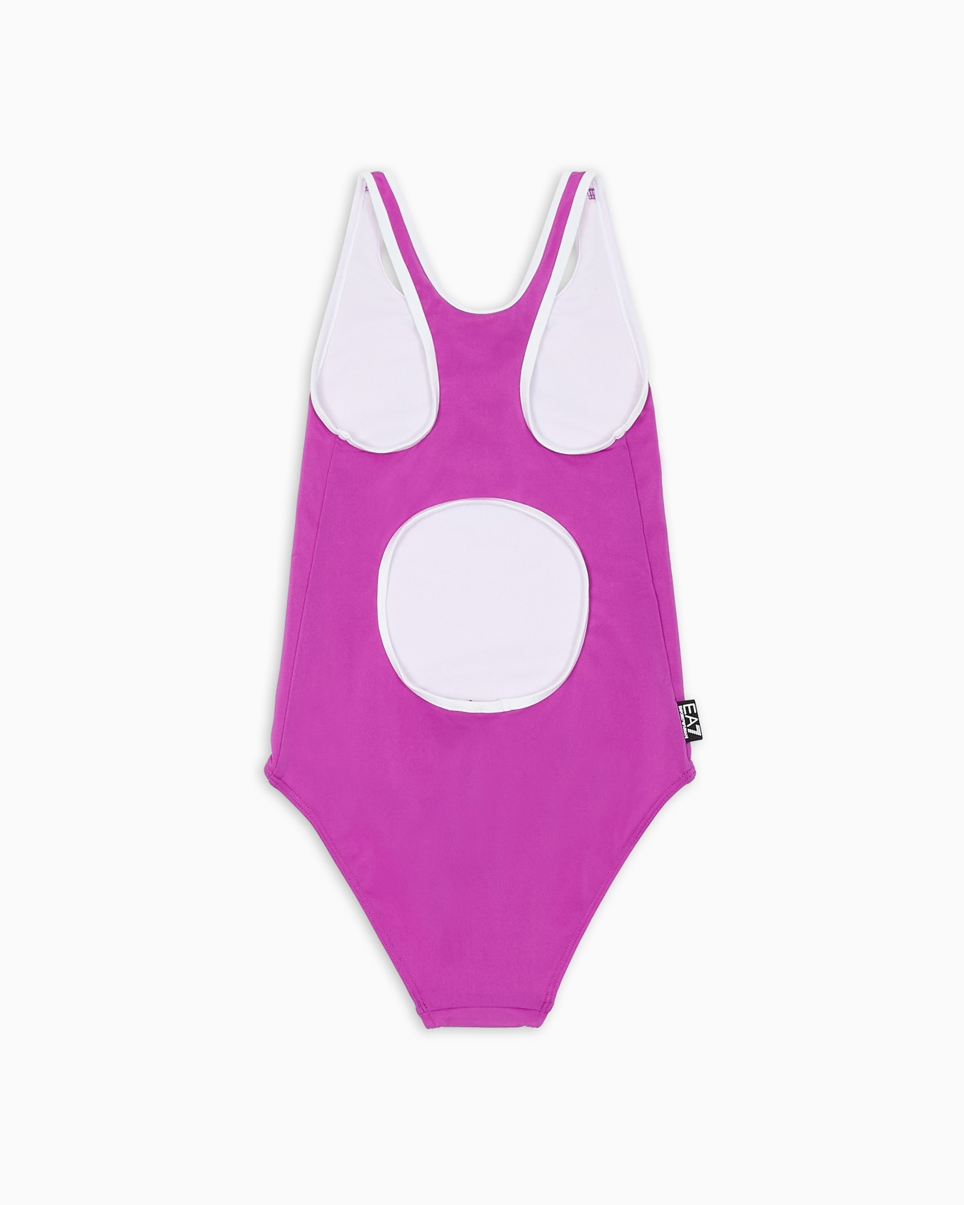 Girl one-piece swimsuit with oversized logo Slide 2
