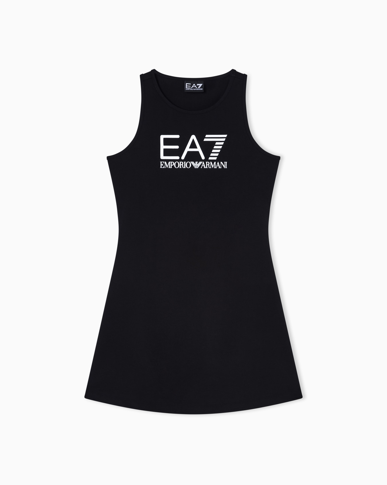 Logo Series Girl stretch cotton dress Slide 0