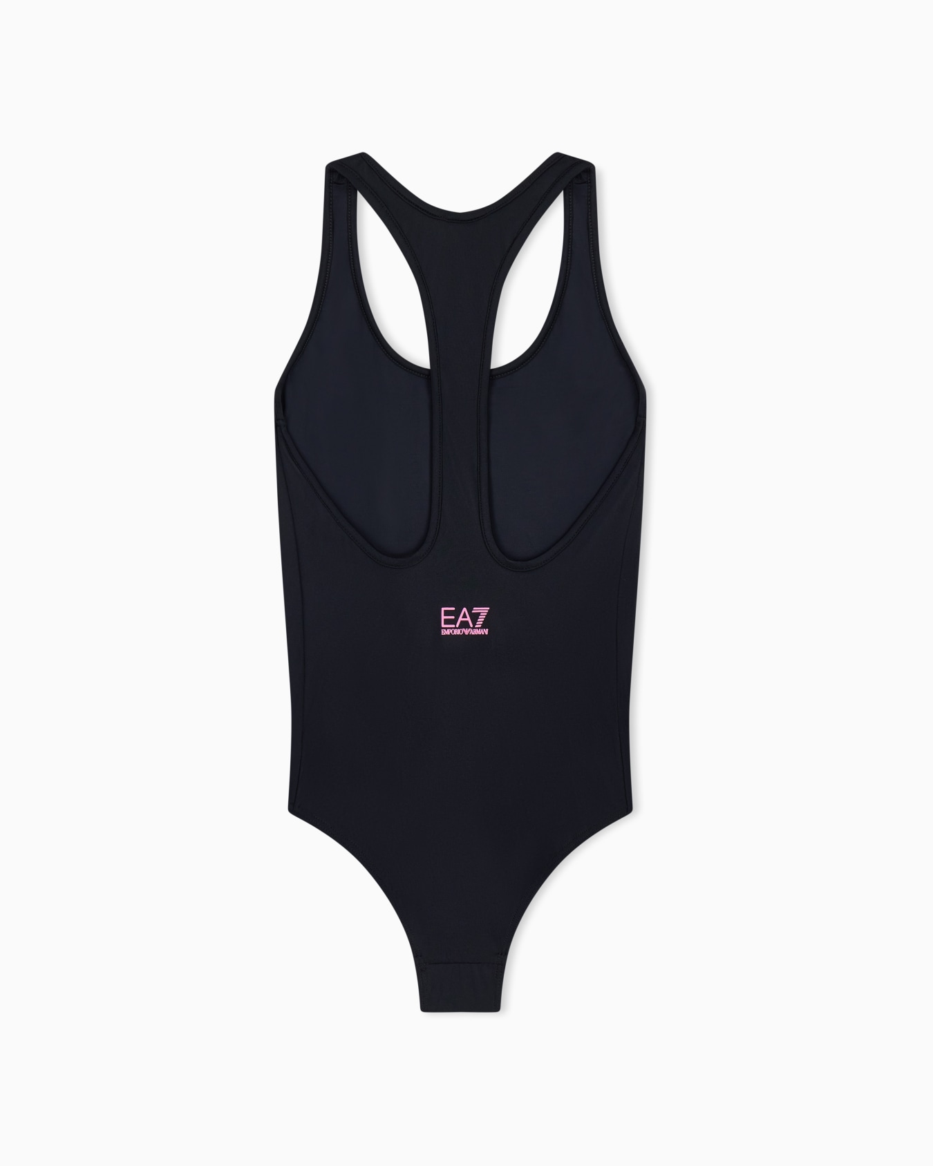 Girl one-piece swimsuit with oversized logo Slide 2