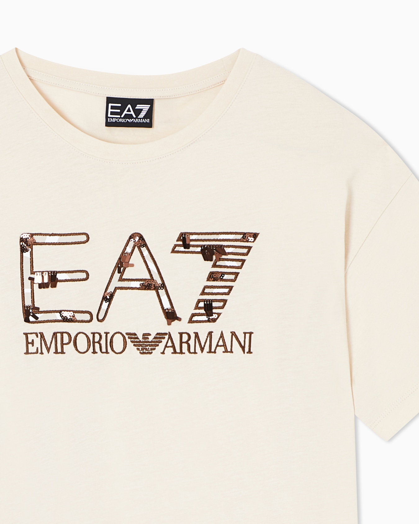 Logo Series Girl cotton jersey T-shirt Slide 1