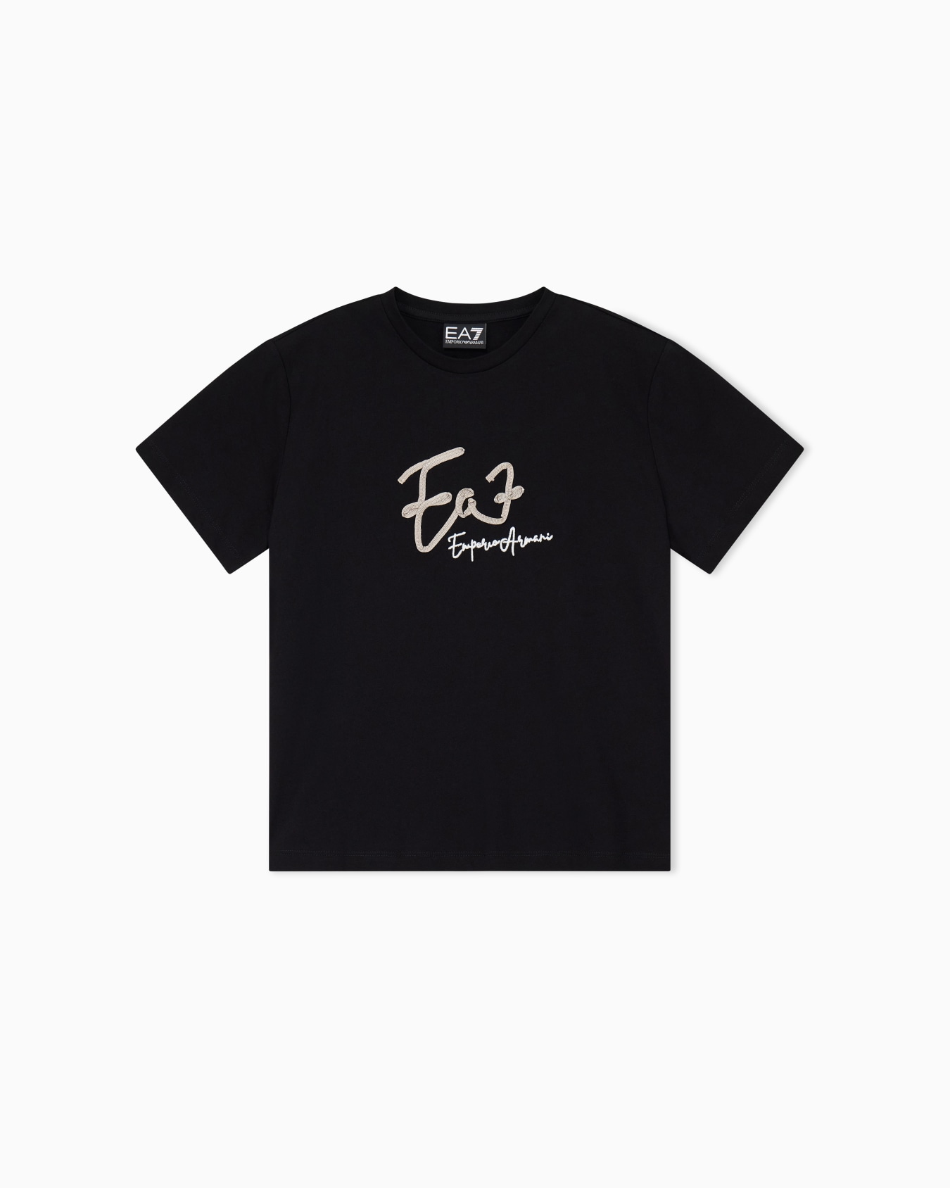 Regular fit t-shirt Logo Series Girl in cotton jersey Slide 0