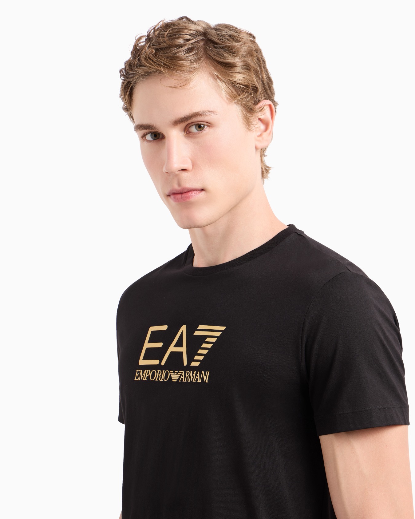 Gold Label T-Shirt mit Rundhalsausschnitt aus Baumwoll-Jersey Folie 4
