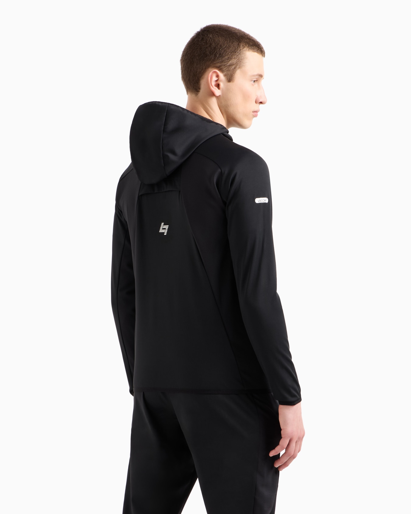 Dynamic Athlete hooded sweatshirt in VIGOR7 technical fabric Slide 2