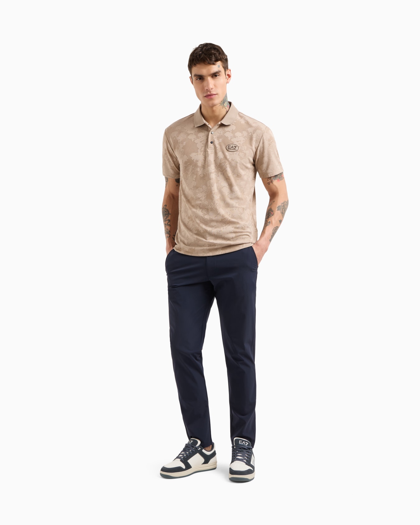 Golf Pro jacquard jersey polo shirt Slide 1