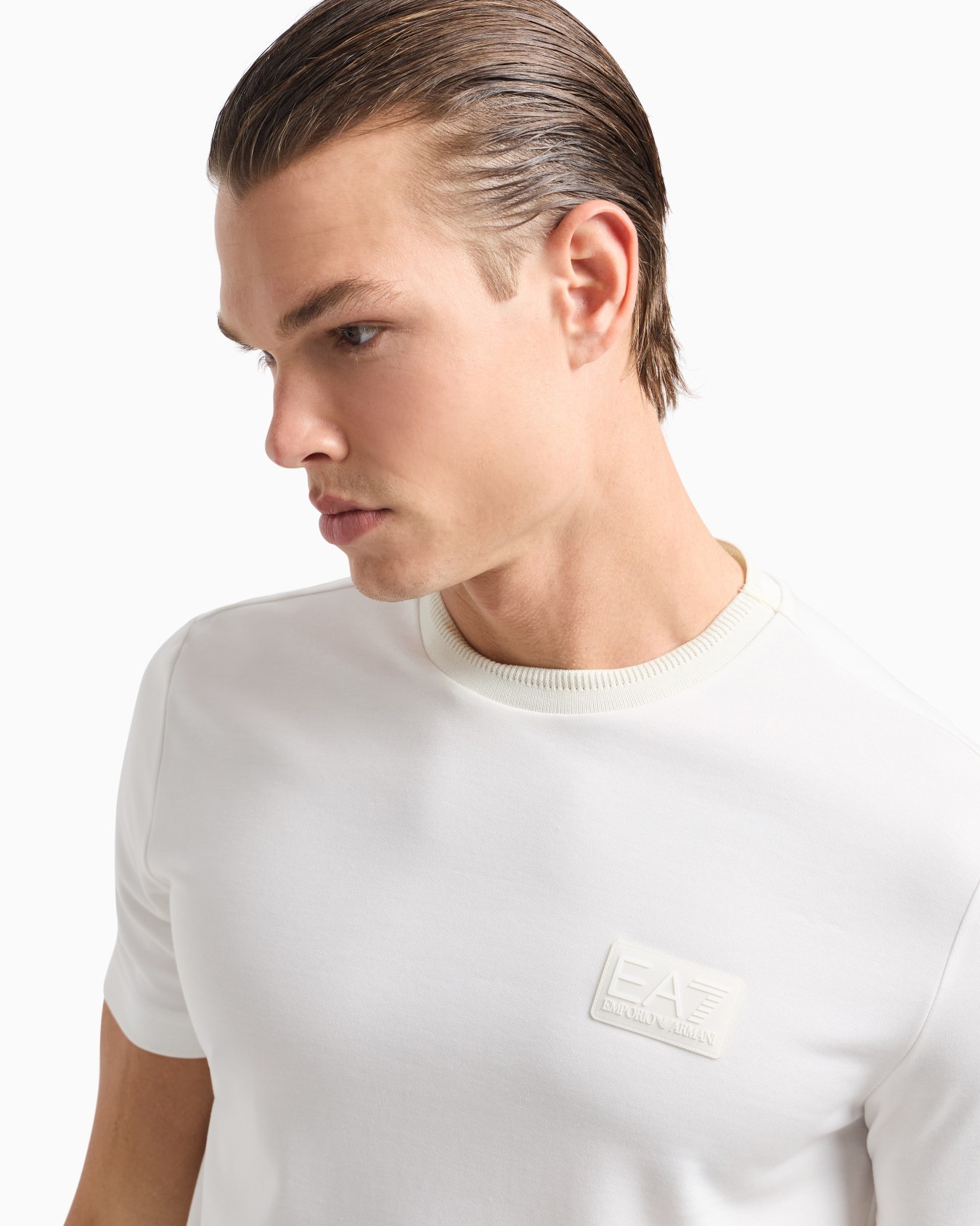 Lux Identity modal-blend piqué T-shirt Slide 4