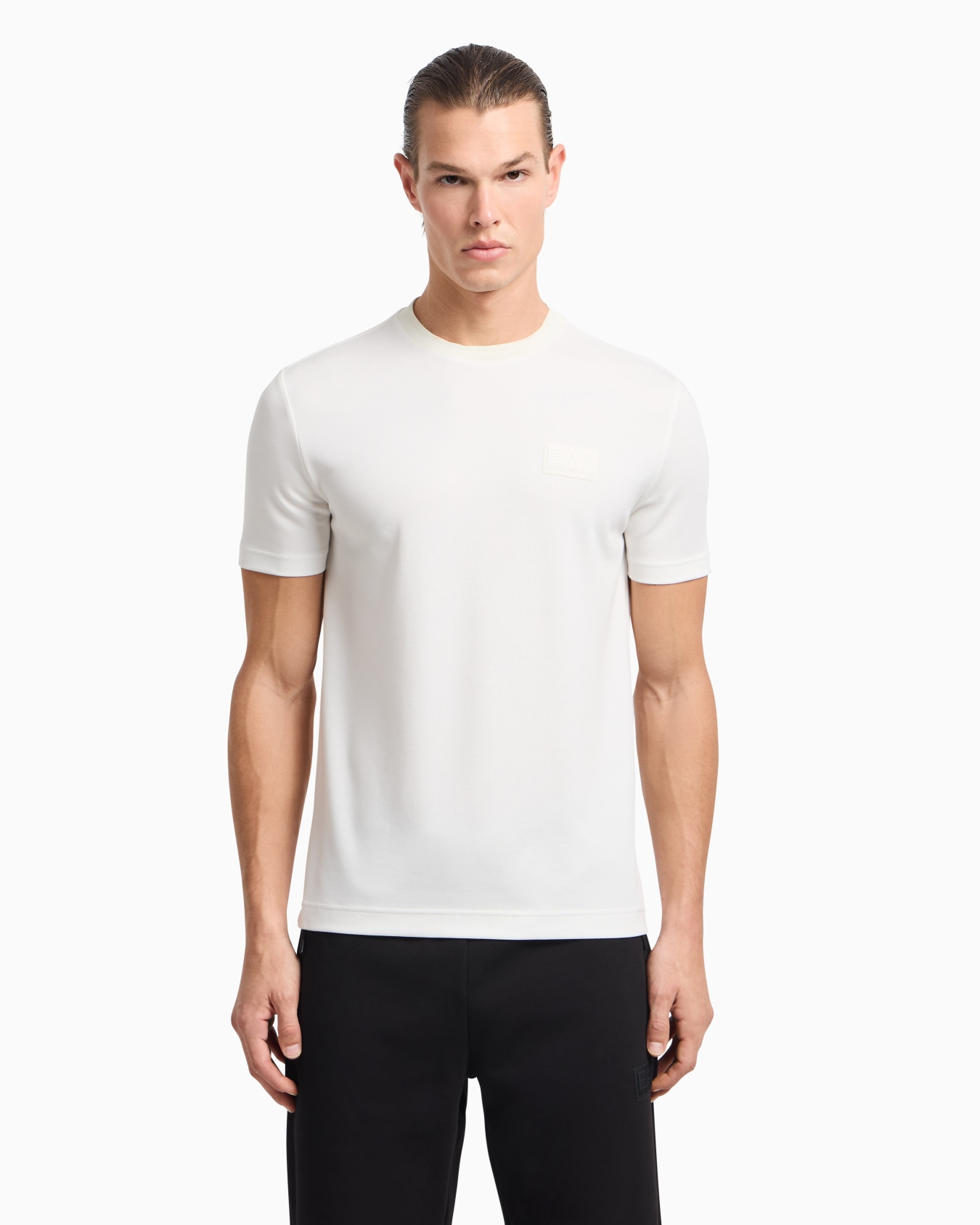 Lux Identity modal-blend piqué T-shirt Slide 3