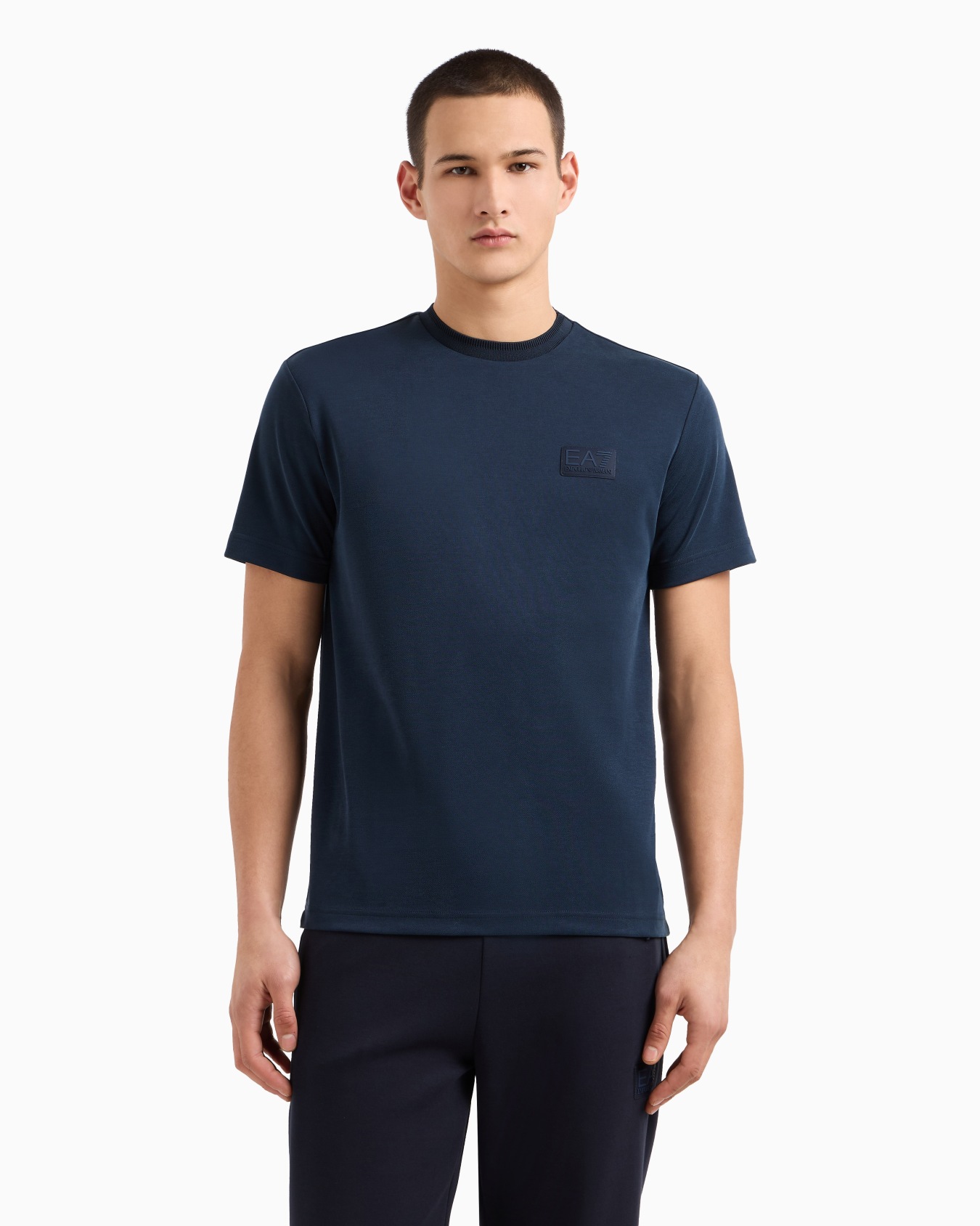 Lux Identity modal-blend piqué T-shirt Slide 3