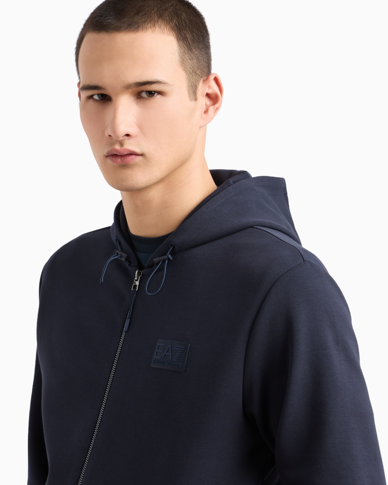 Lux Identity cotton-blend interlock hooded sweatshirt Slide 4