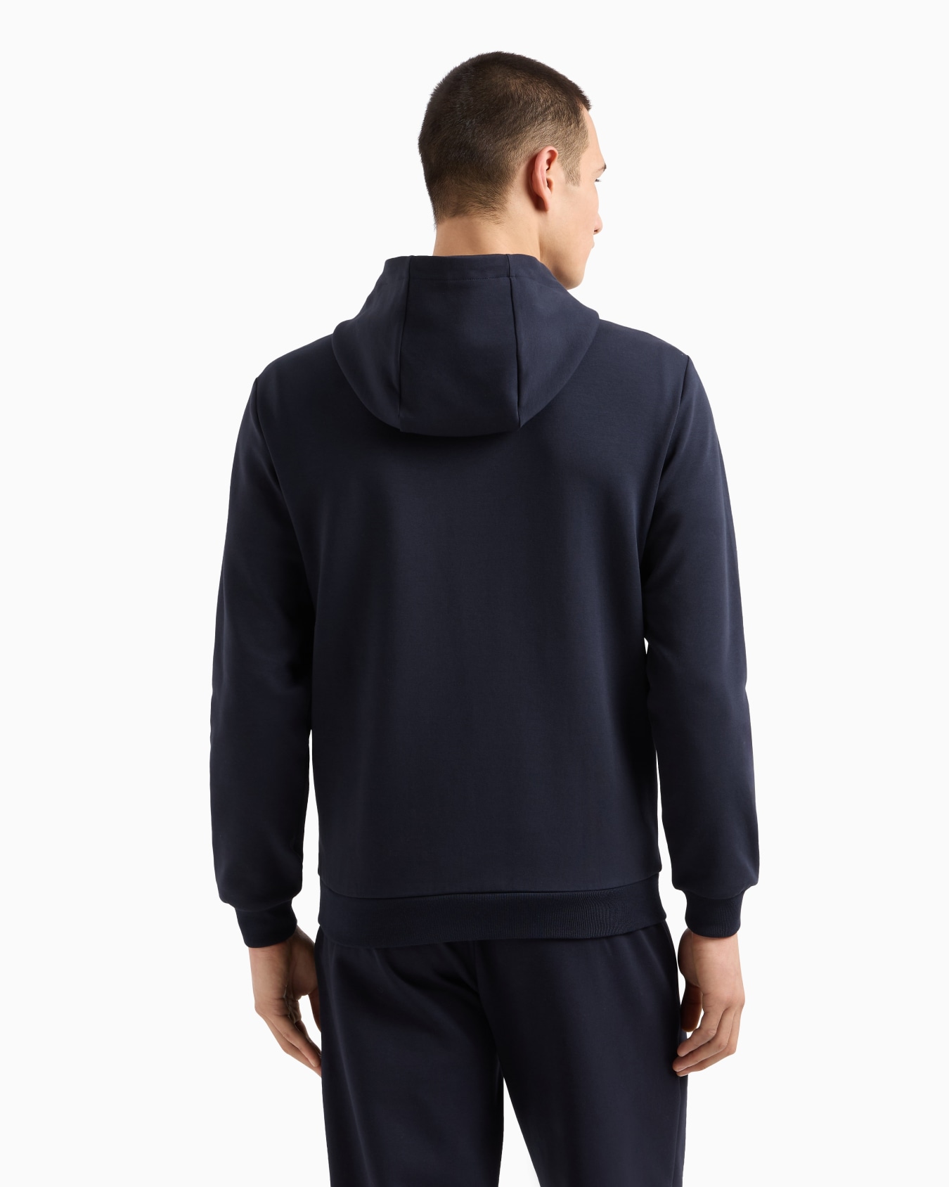 Lux Identity cotton-blend interlock hooded sweatshirt Slide 2