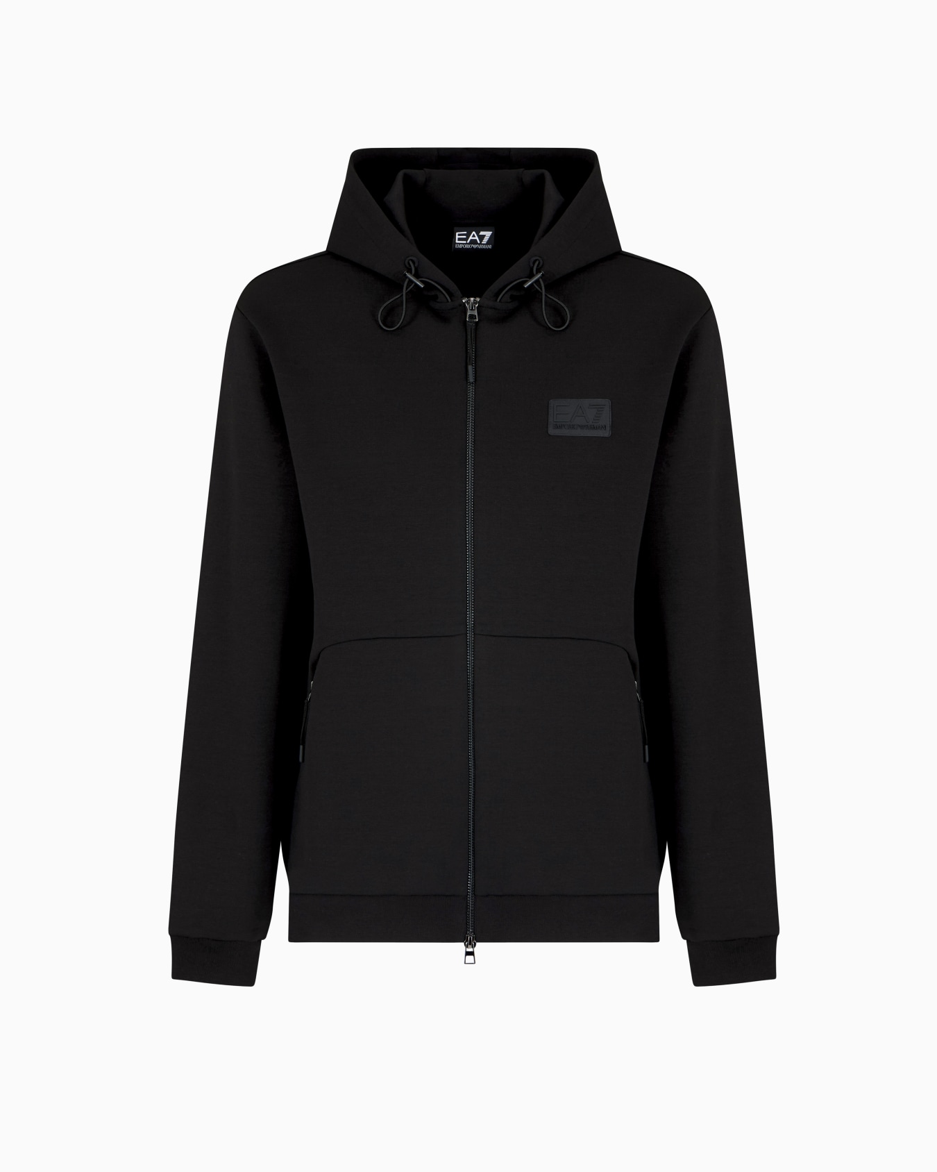 Lux Identity cotton-blend interlock hooded sweatshirt Slide 0