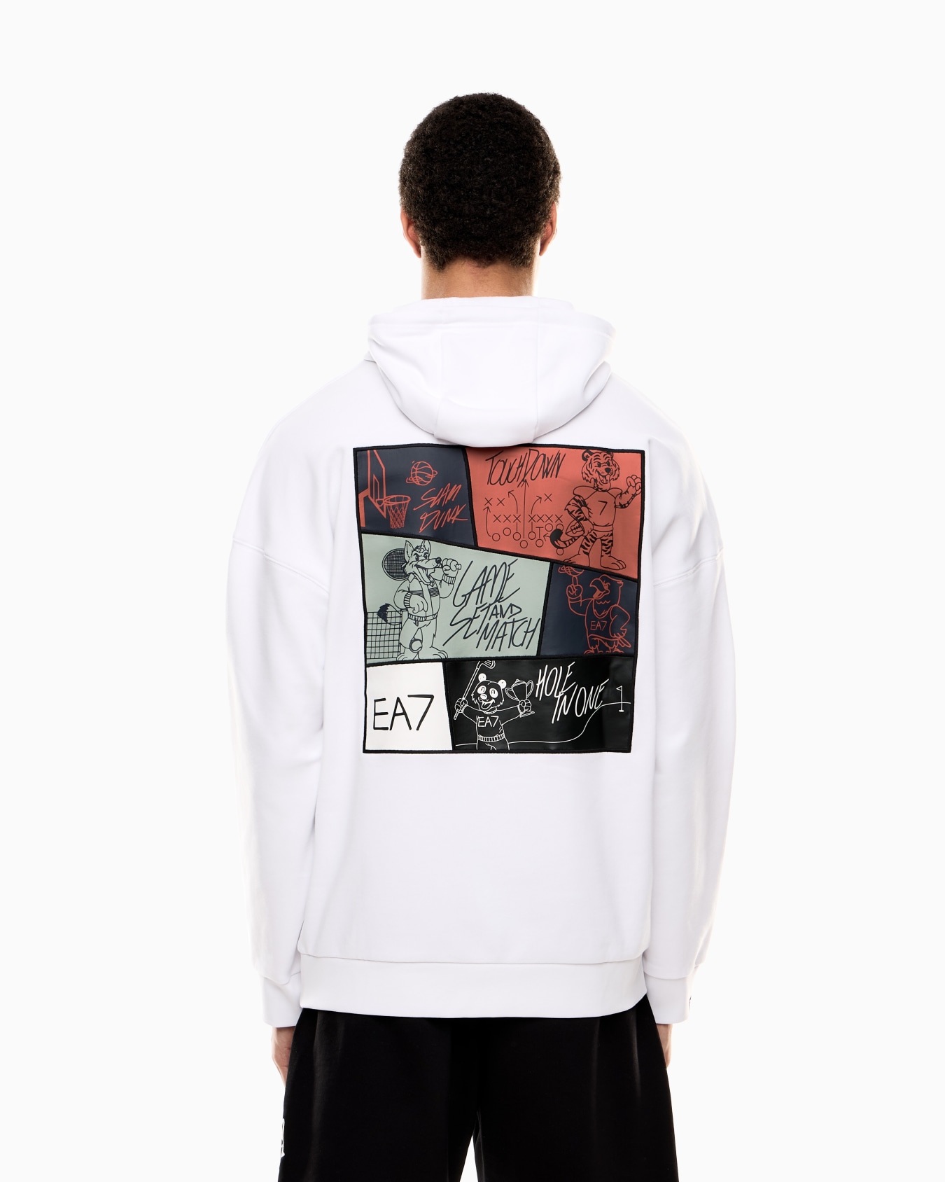 Cotton hooded Graphic Series sweatshirt Slide 2